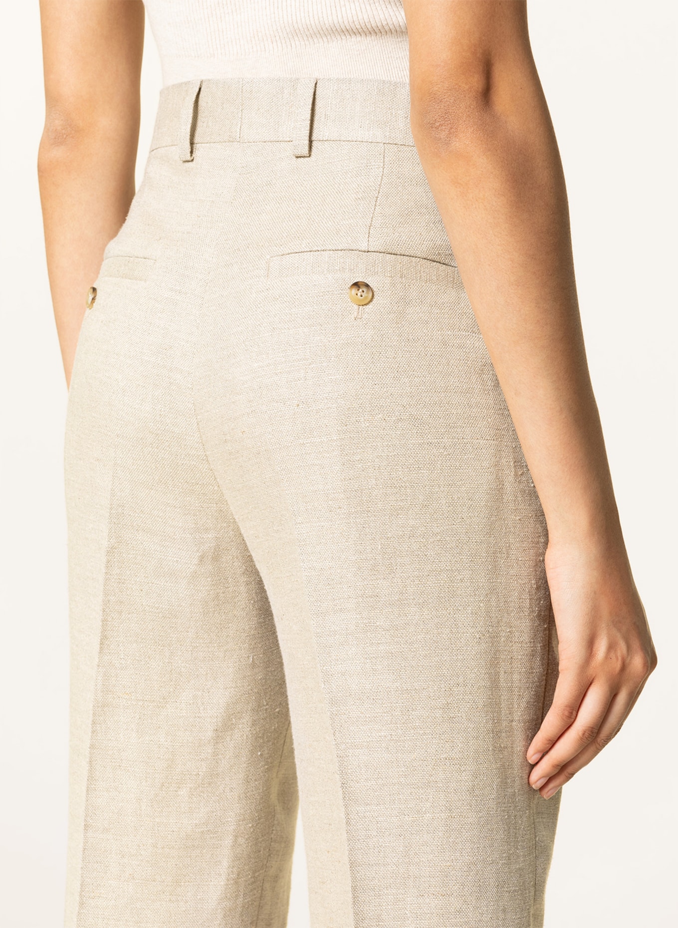 TIGER OF SWEDEN Linen trousers THERA, Color: BEIGE (Image 5)