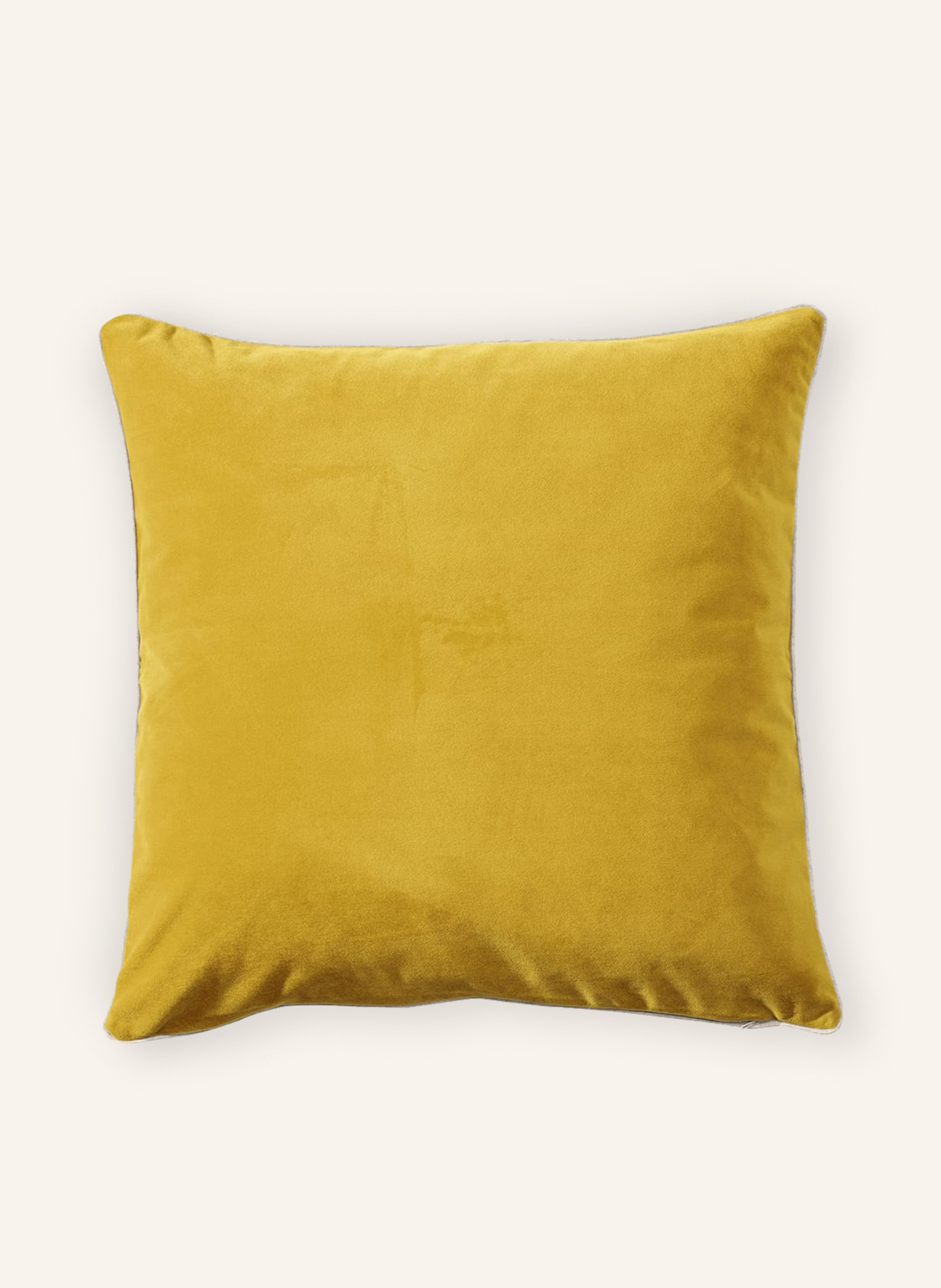 pichler Velvet decorative cushion cover MELVA: DARK YELLOW