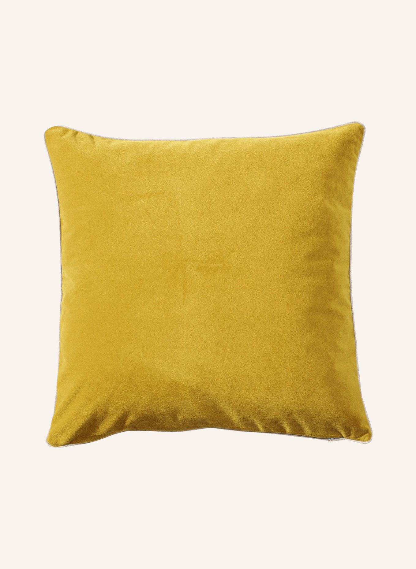 pichler Velvet decorative cushion cover MELVA: DARK YELLOW