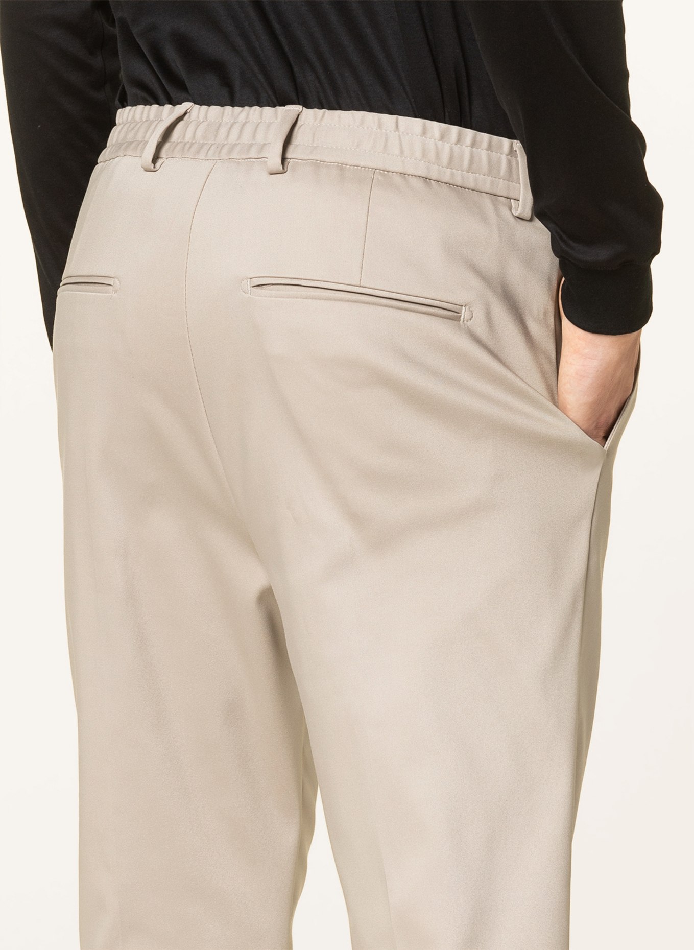 TIGER OF SWEDEN Spodnie garniturowe TRAVEN extra slim fit, Kolor: 13Q Ivory (Obrazek 6)