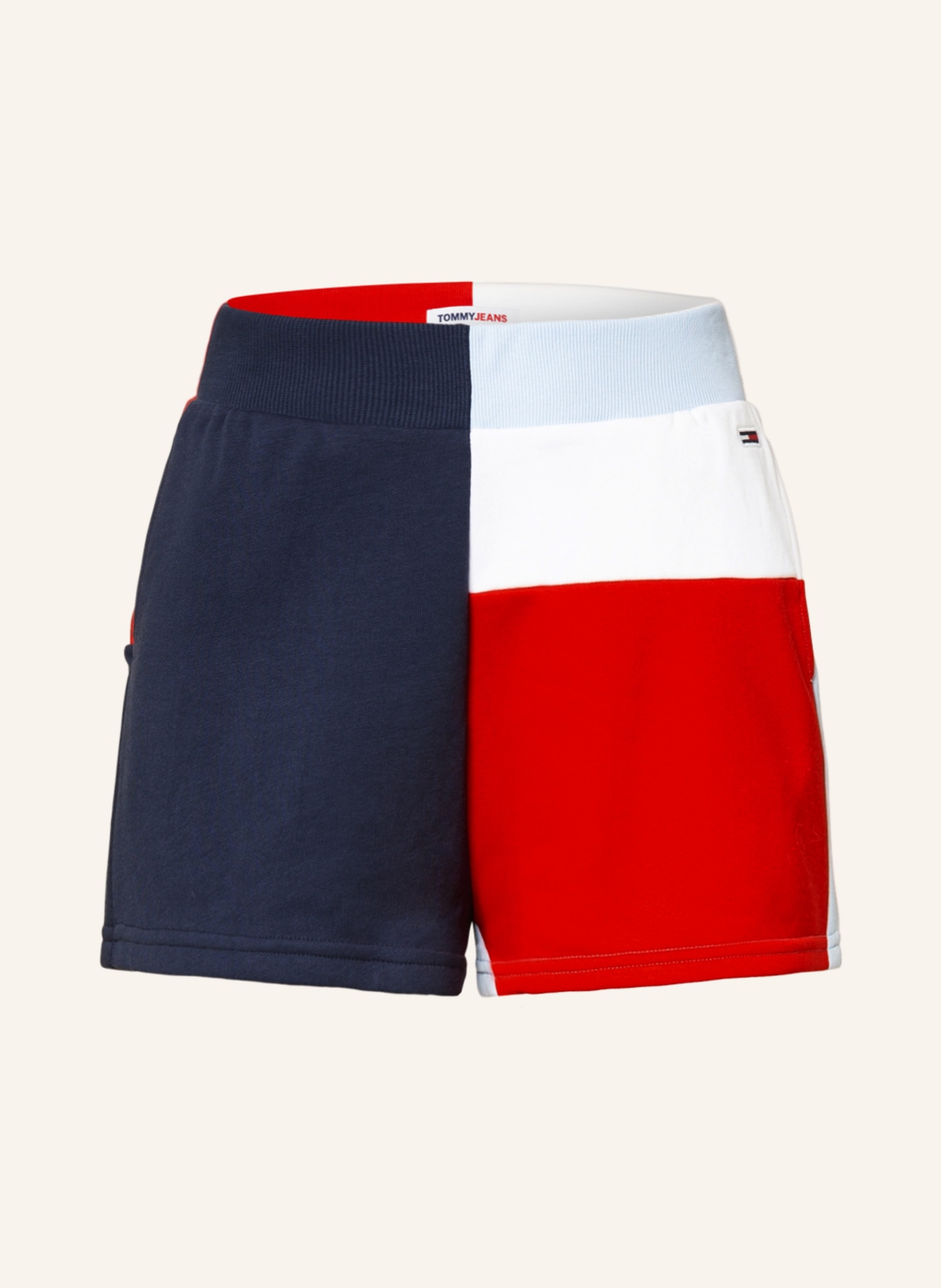 TOMMY JEANS Sweat shorts, Color: DARK BLUE/ RED/ LIGHT BLUE (Image 1)
