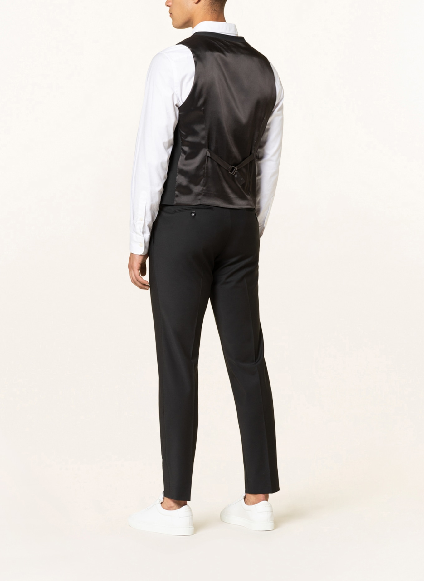 CINQUE Suit waistcoat CICASTELLO slim fit, Color: BLACK (Image 4)