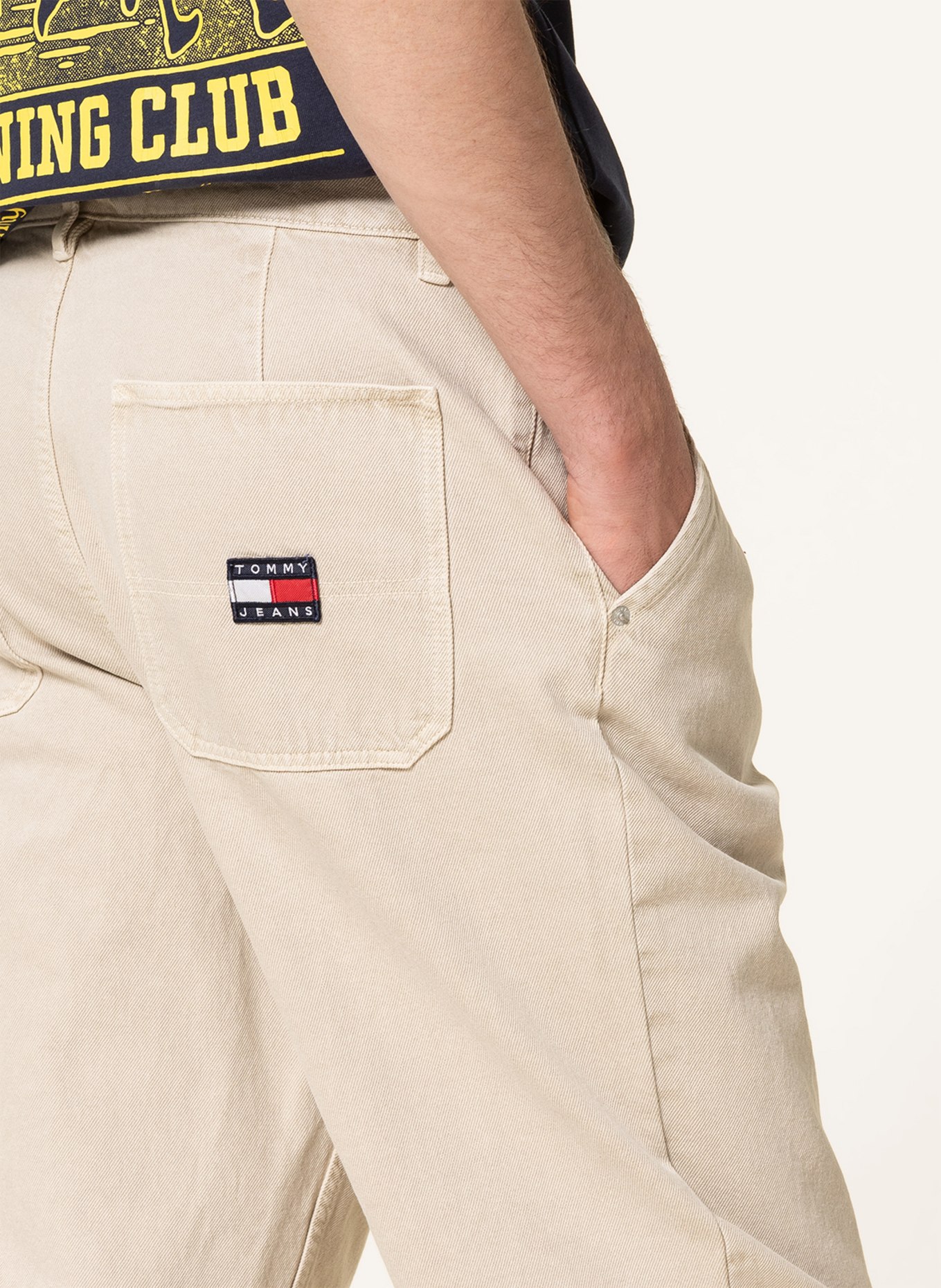 TOMMY JEANS Chinos tapered fit with cropped leg length, Color: CREAM (Image 5)