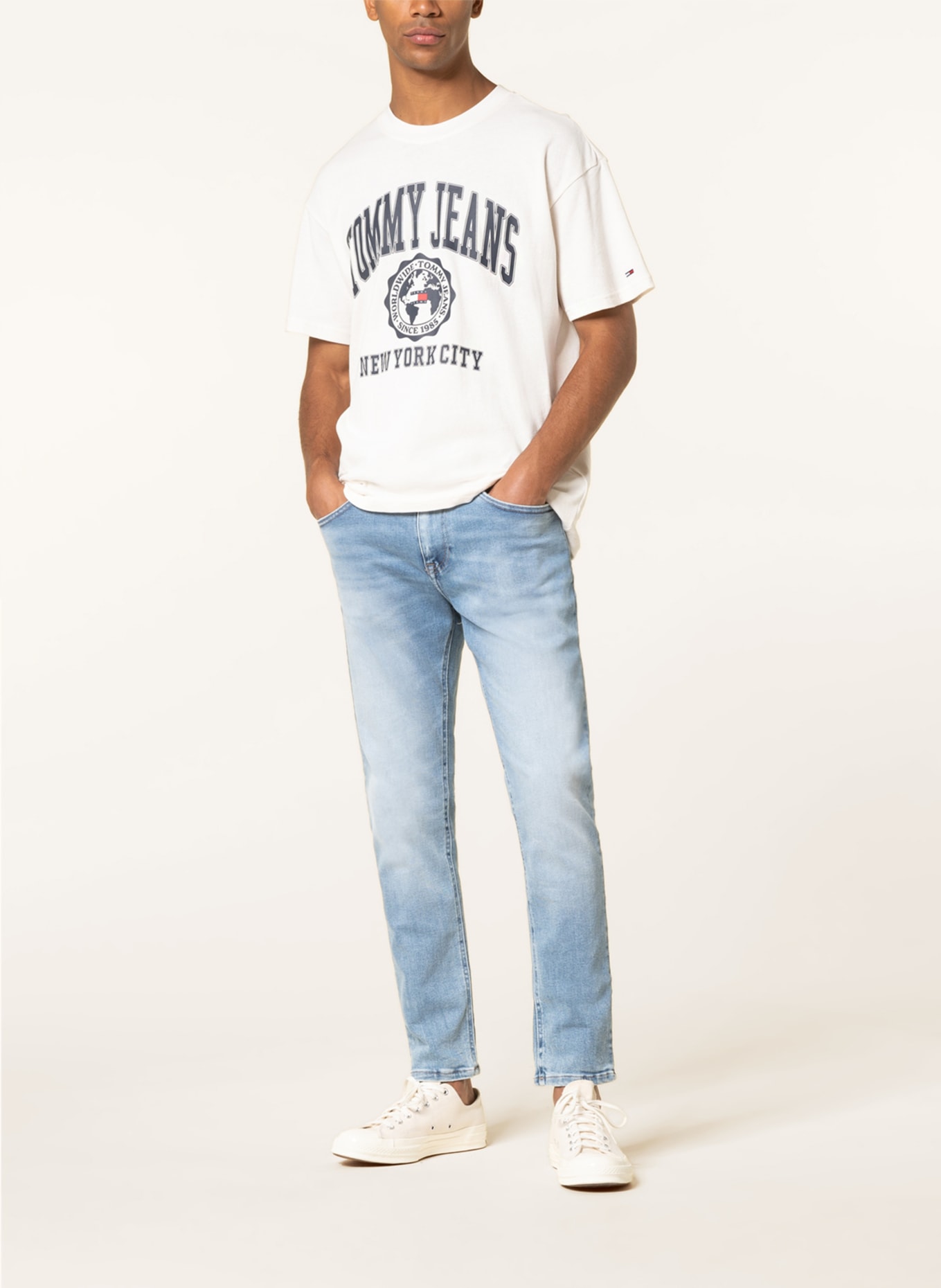 TOMMY JEANS Jeans AUSTIN Slim Tapered Fit, Farbe: 1BK Denim Light (Bild 2)
