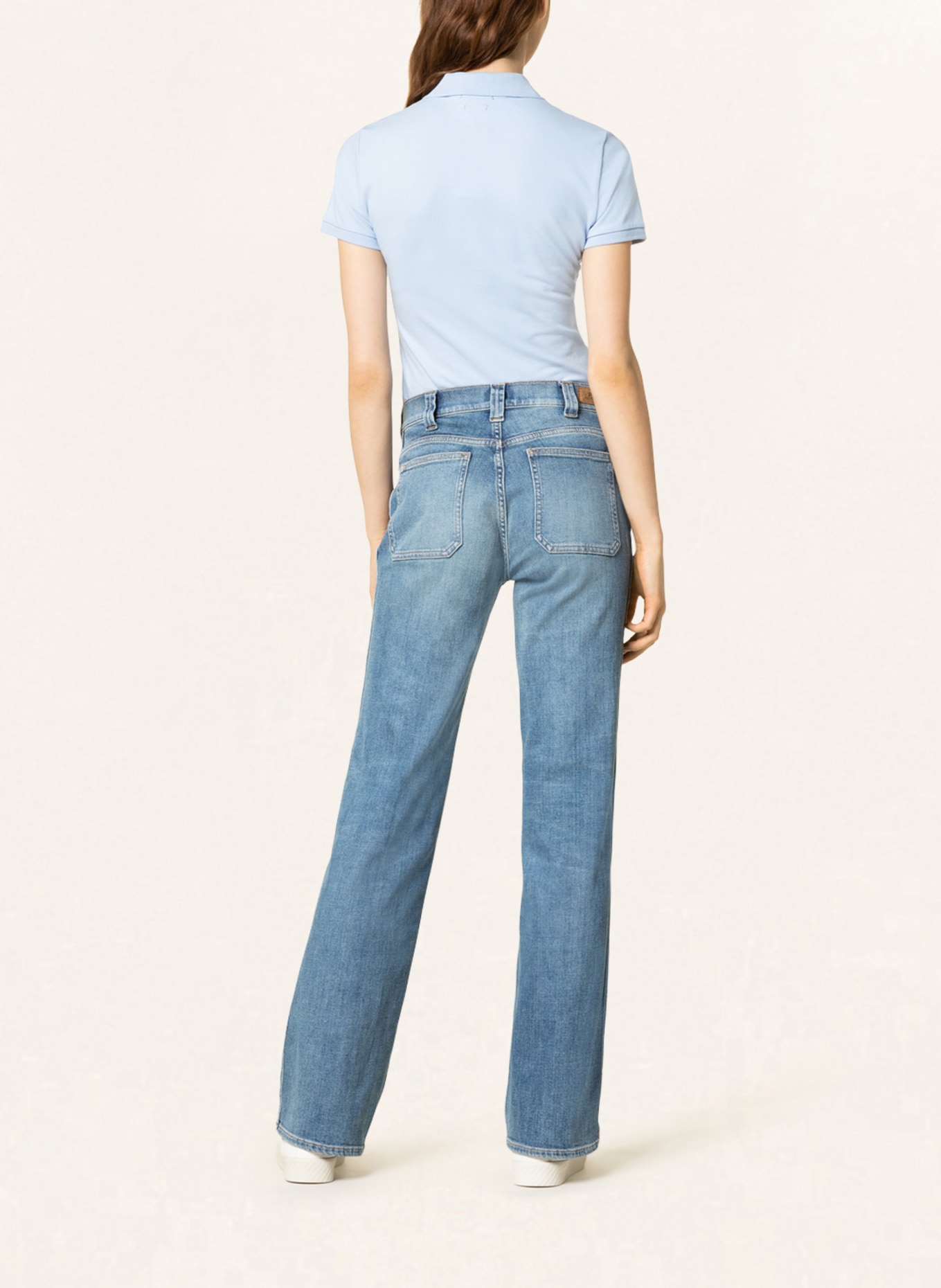 POLO RALPH LAUREN Piqué polo shirt: LIGHT BLUE