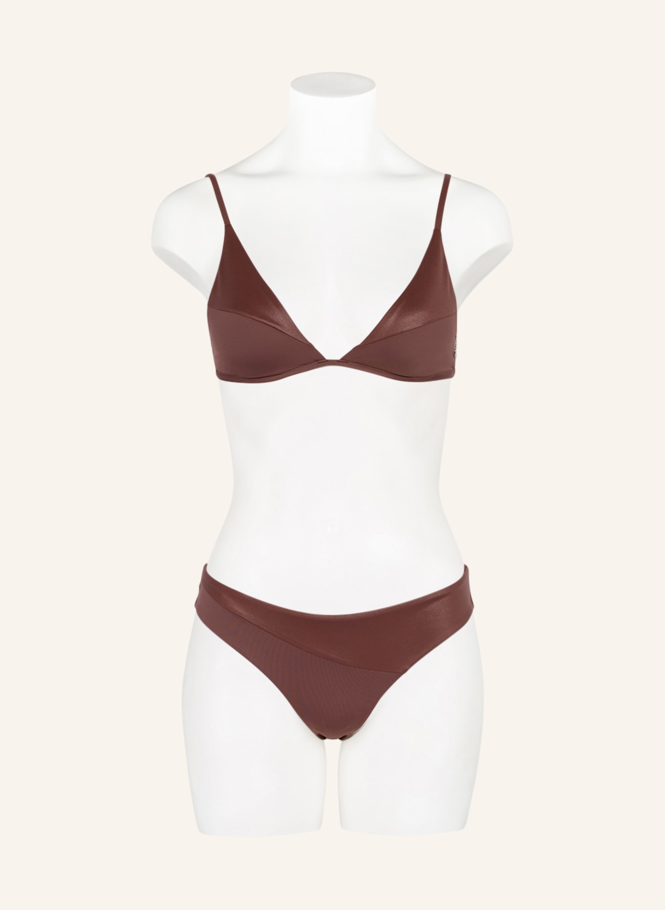 Calvin Klein Brazilian bikini bottoms DUO SHINE , Color: DARK BROWN (Image 2)