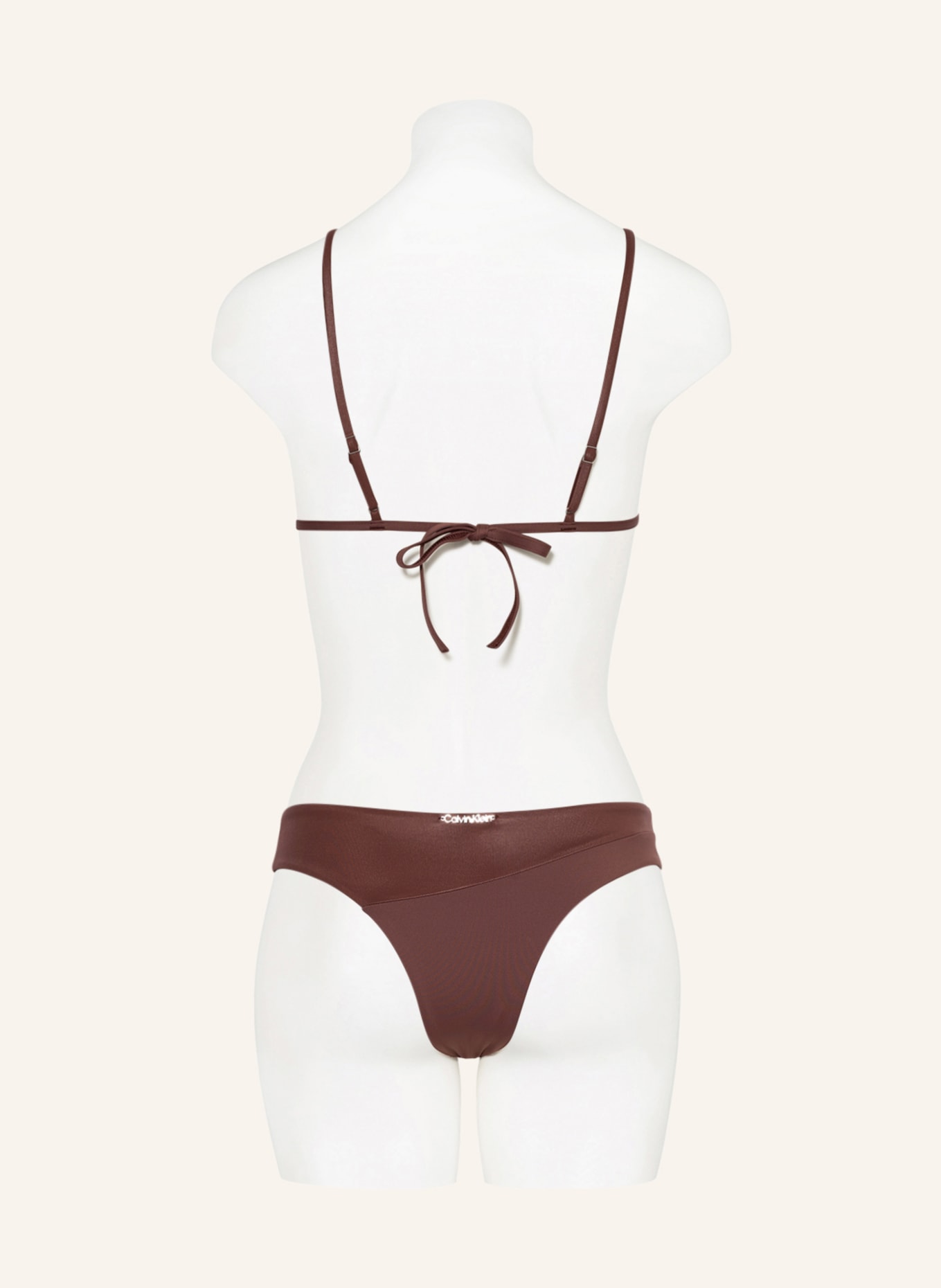 Calvin Klein Brazilian bikini bottoms DUO SHINE , Color: DARK BROWN (Image 3)