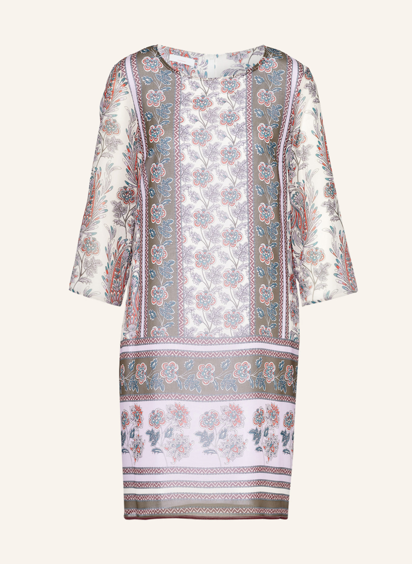 CINQUE Kleid CIEAST, Farbe: KHAKI/ HELLLILA/ HELLROT (Bild 1)