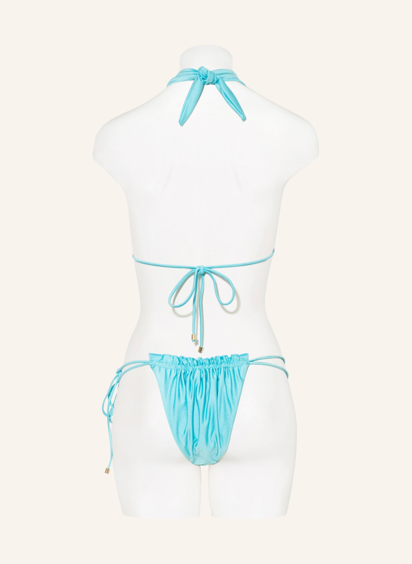 JANTHEE Berlin Halter neck bikini top OLIMPIA, Color: TURQUOISE (Image 3)