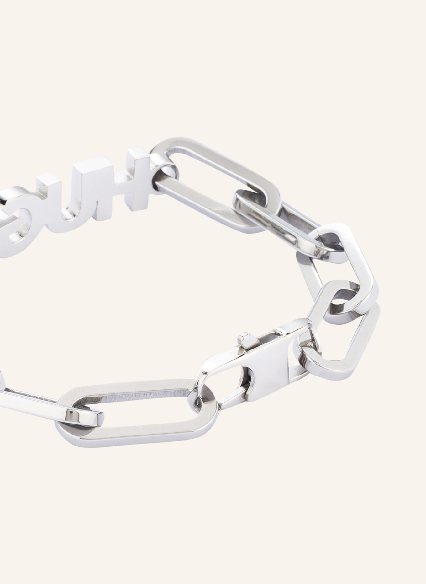 HUGO Armband LOGOBOLD: SILBER