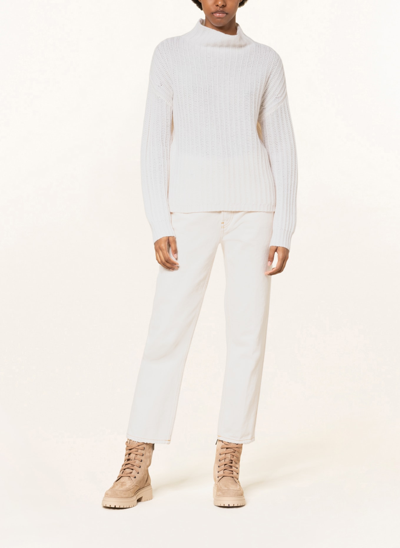 darling harbour Sweater with cashmere, Color: CREAM (Image 2)