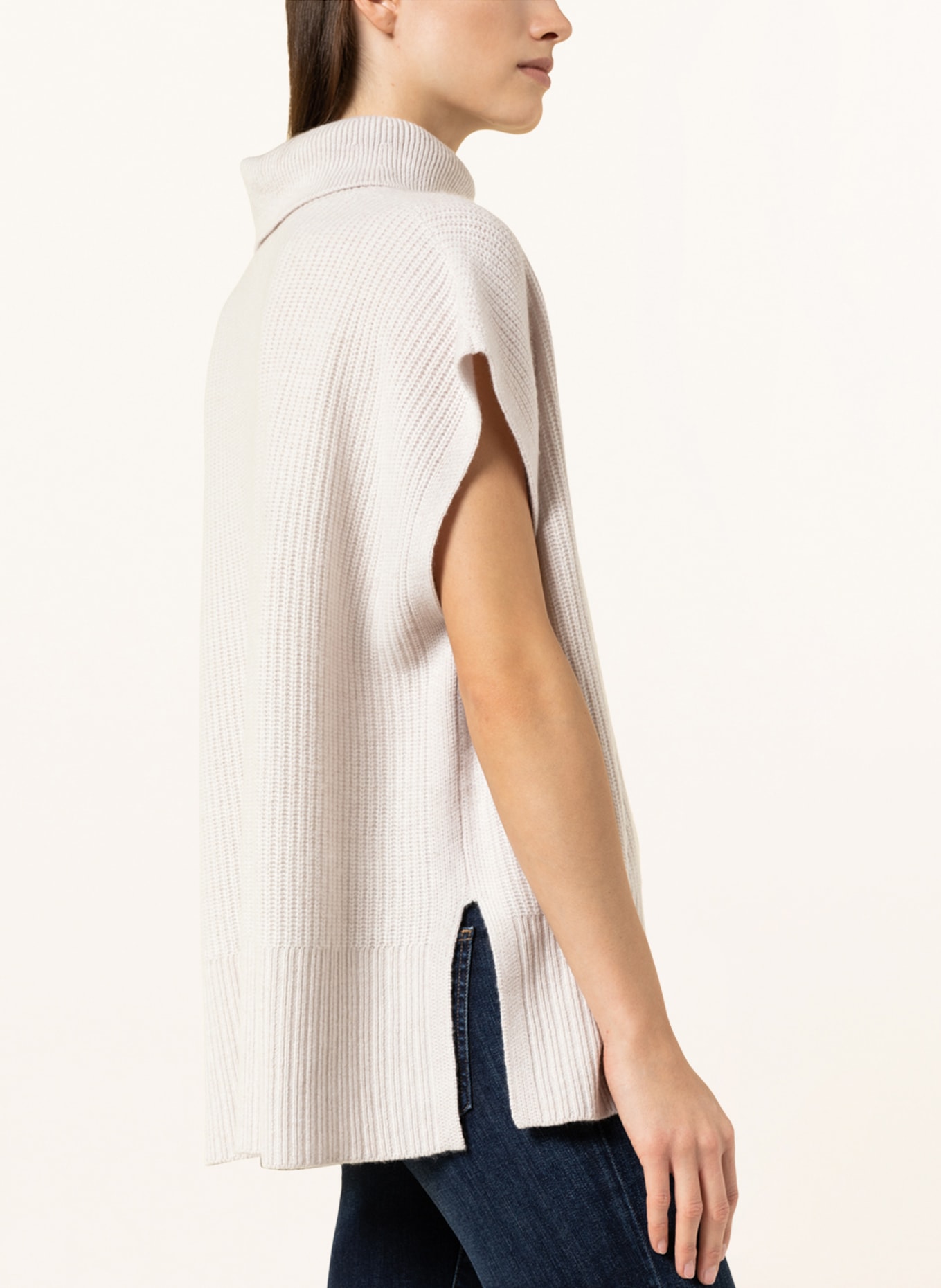 darling harbour Sweater vest with cashmere, Color: CREAM (Image 4)