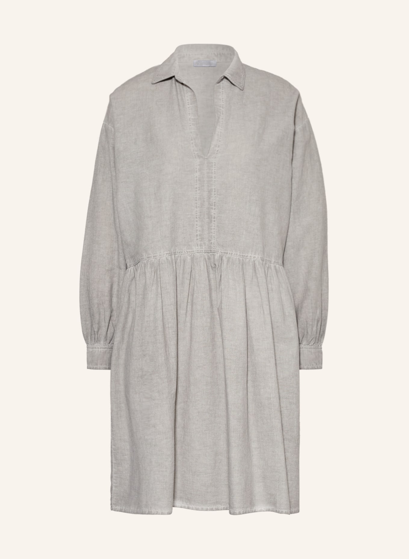 BETTER RICH Dress LINE with linen , Color: GRAY (Image 1)