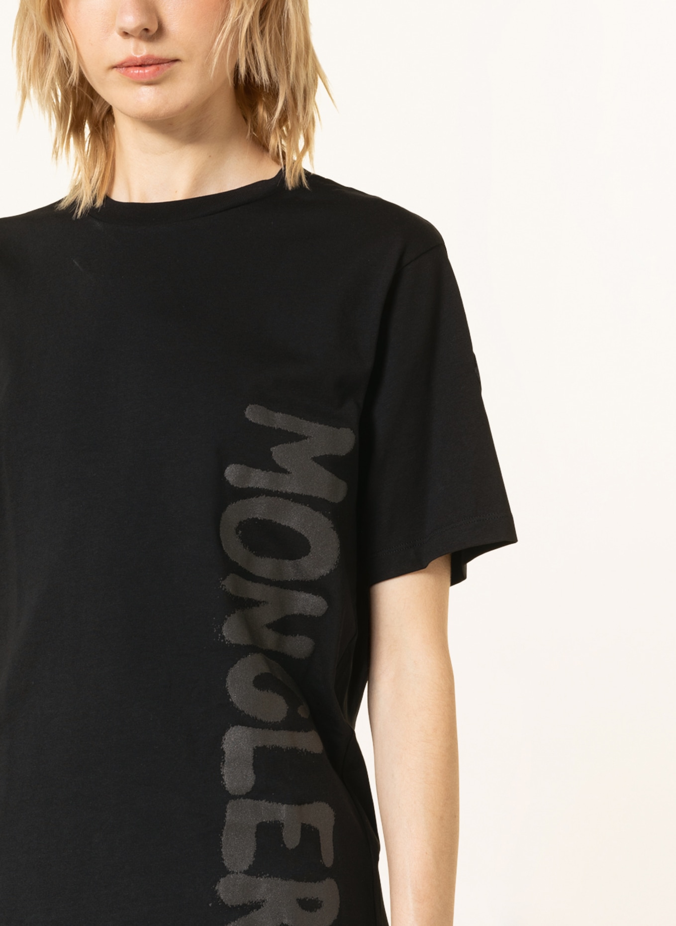 MONCLER T-shirt , Kolor: CZARNY (Obrazek 4)