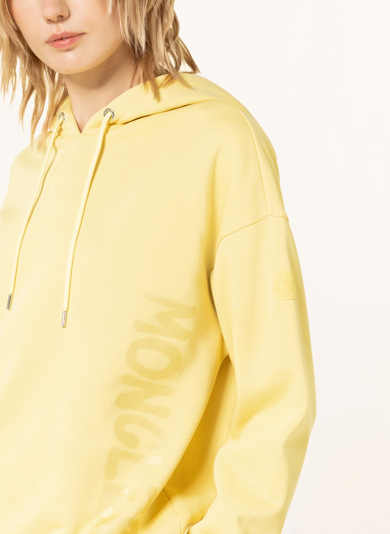 MONCLER Hoodie: LICHTGEEL