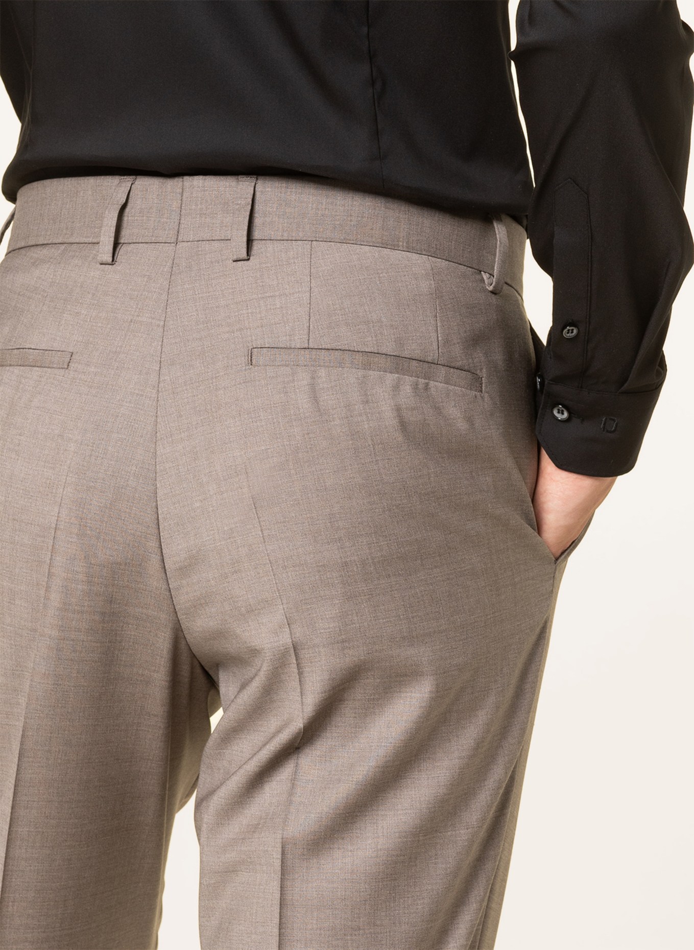 BOSS Anzughose LENON Regular Fit, Farbe: 275 LIGHT BEIGE (Bild 6)