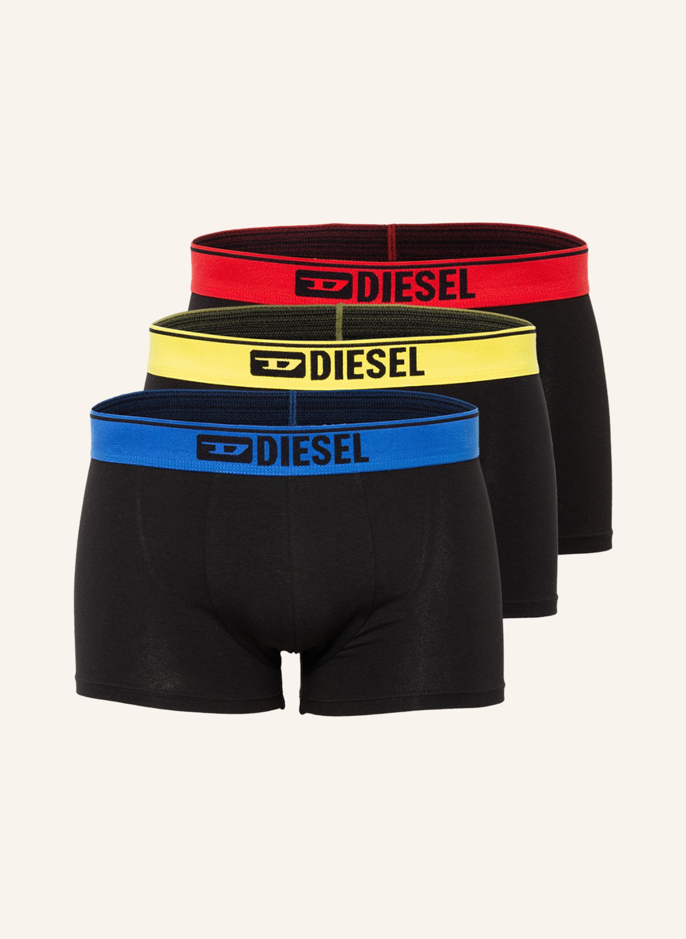 DIESEL 3-pack boxer shorts DAMIEN, Color: BLACK (Image 1)