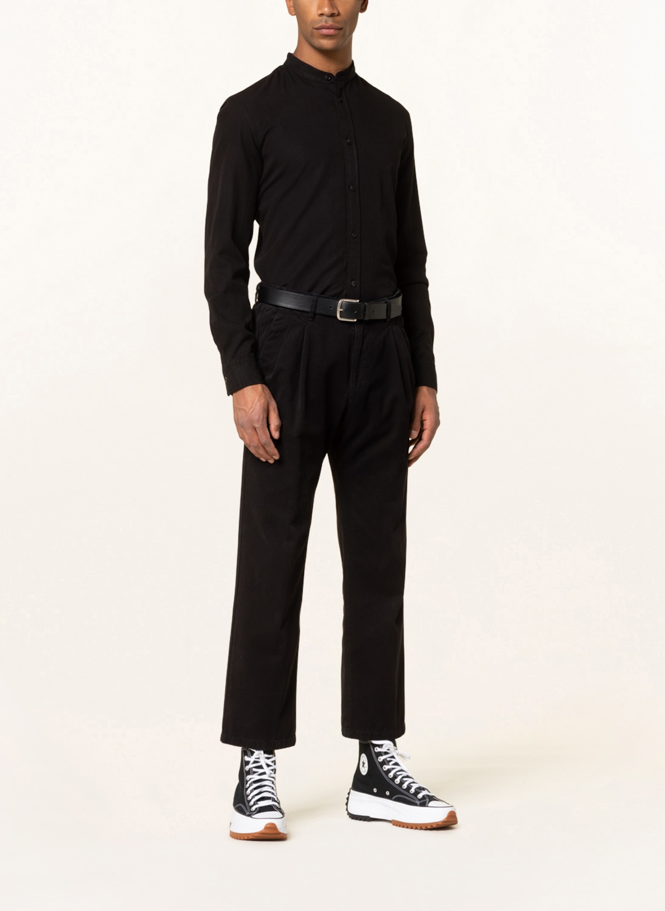 DRYKORN Shirt TAROK regular fit with stand-up collar, Color: BLACK (Image 2)
