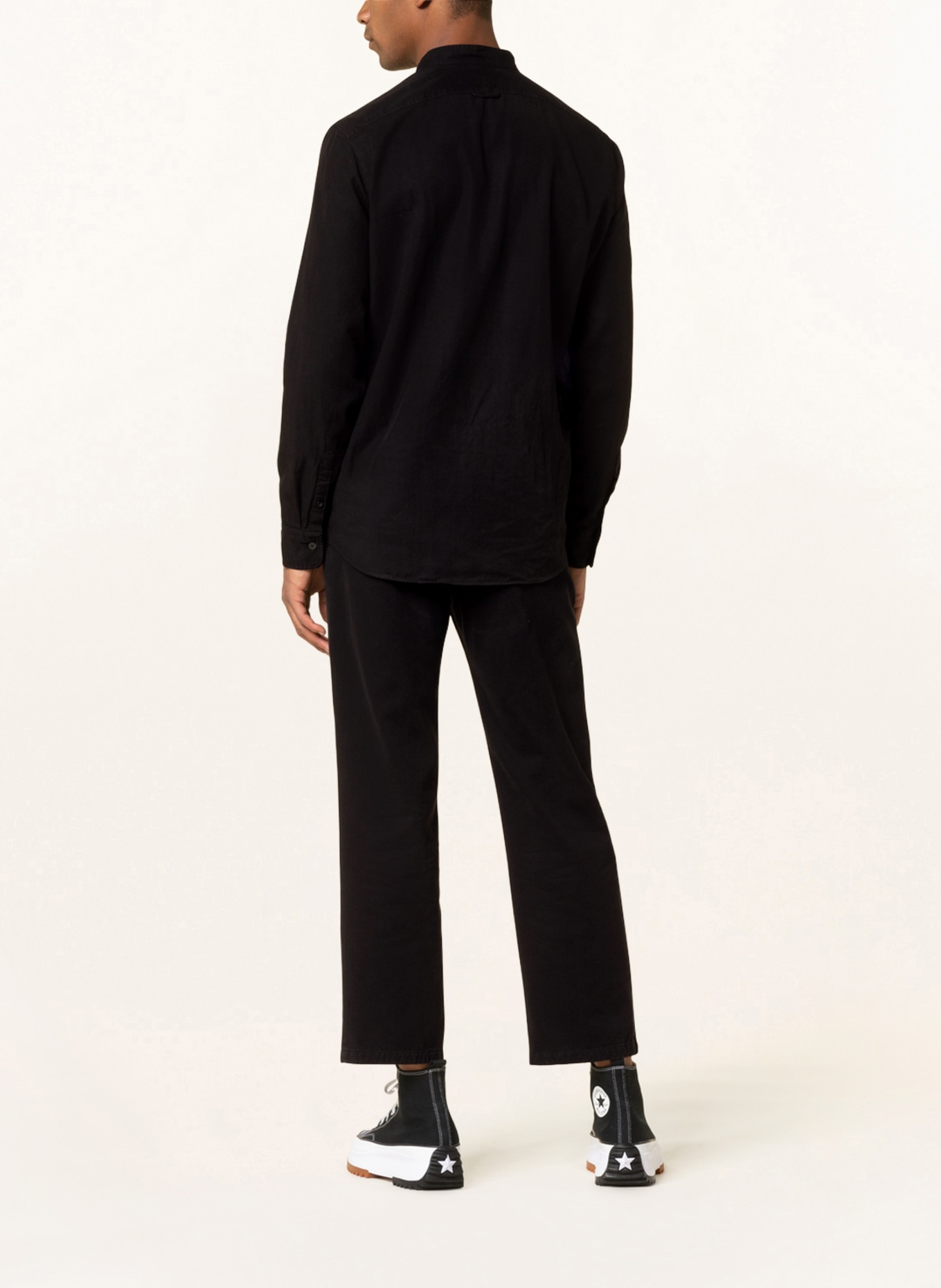 DRYKORN Shirt TAROK regular fit with stand-up collar, Color: BLACK (Image 3)