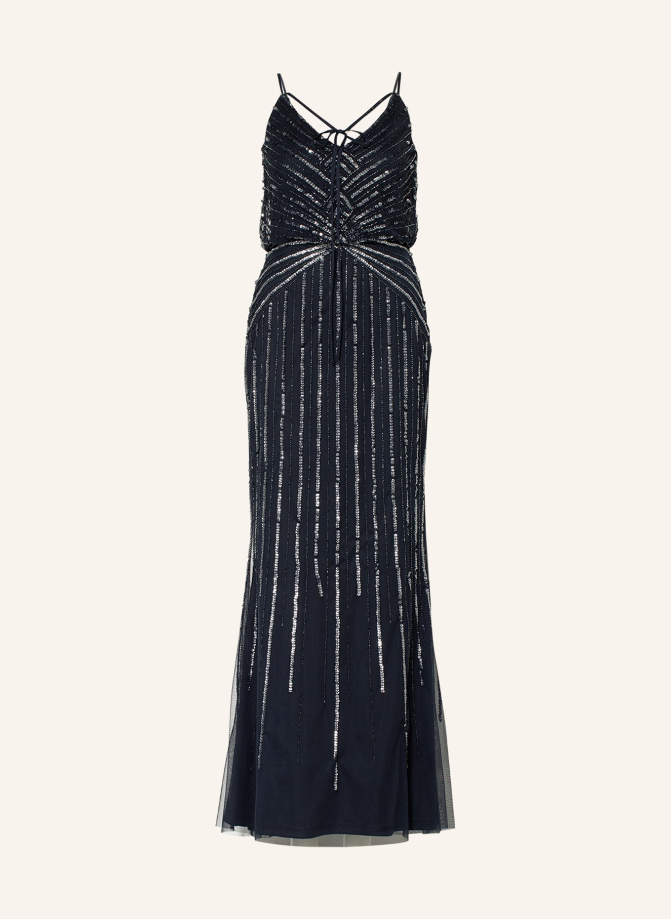 VM Vera Mont Evening dress with sequins and decorative gems , Color: DARK BLUE (Image 1)
