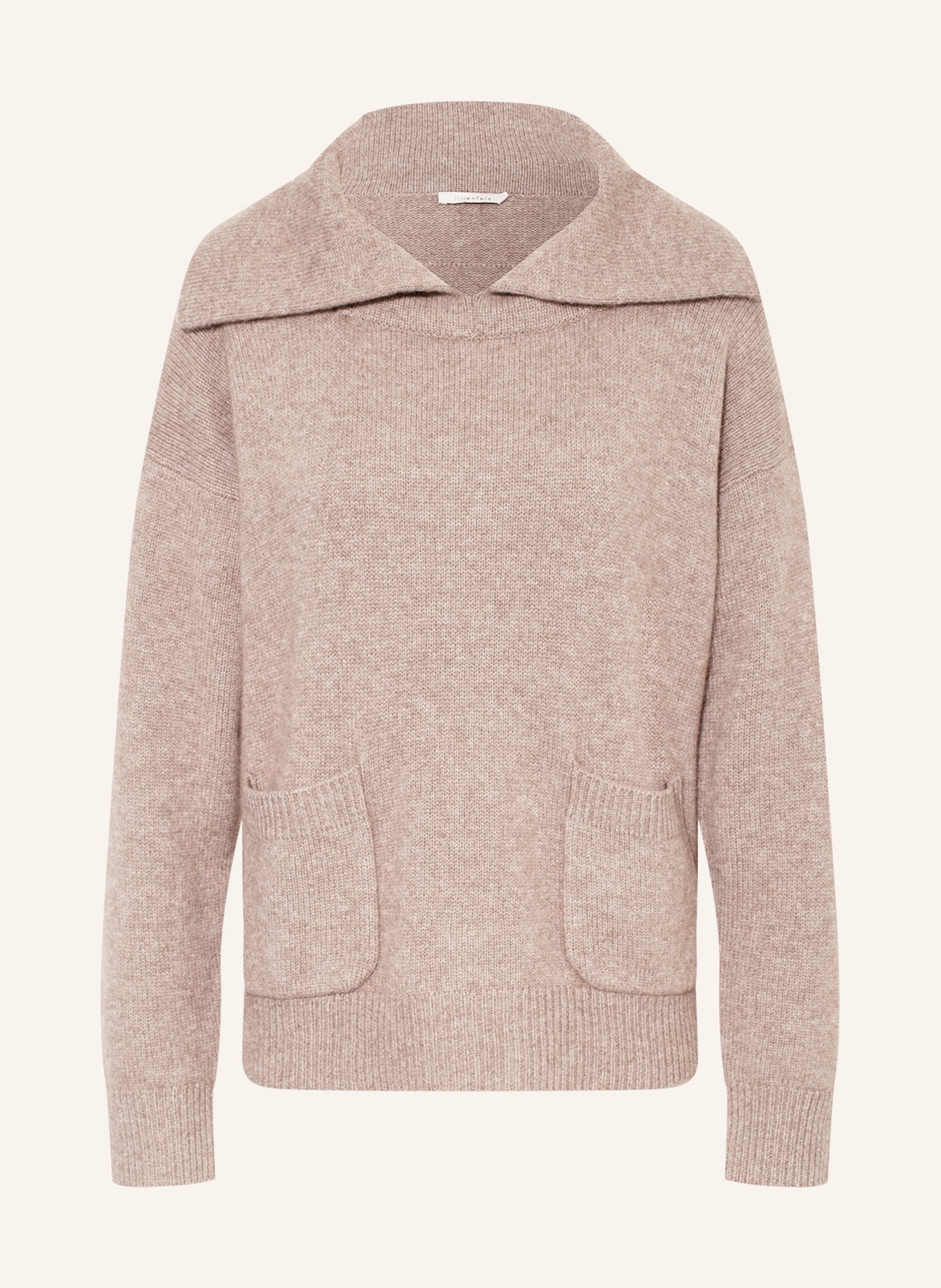 lilienfels Sweater with cashmere, Color: TAUPE (Image 1)