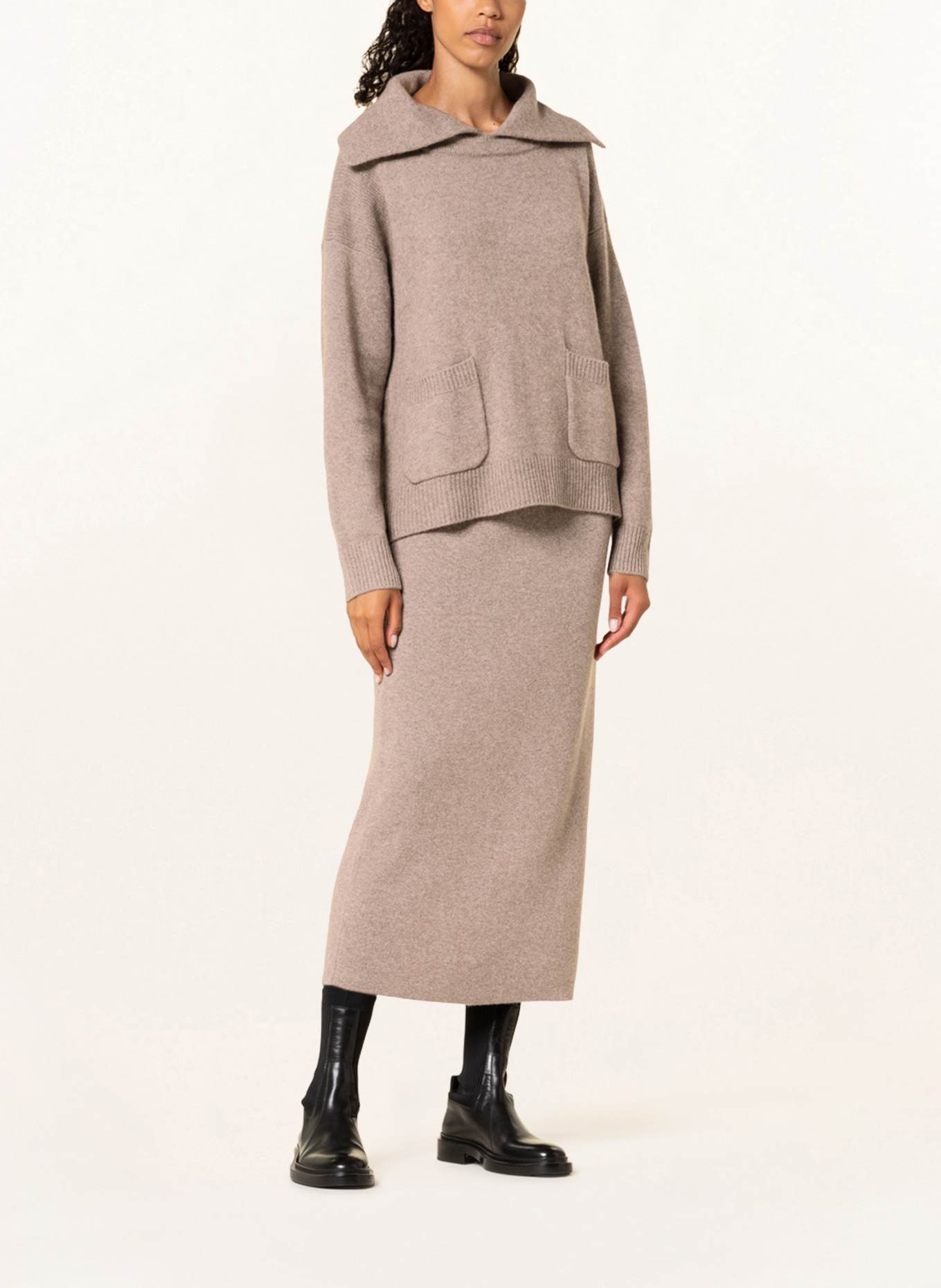 lilienfels Sweater with cashmere, Color: TAUPE (Image 2)