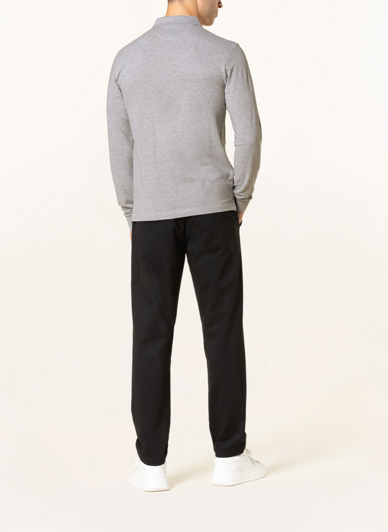 HACKETT LONDON Piqué-Poloshirt Slim Fit , Farbe: HELLGRAU (Bild 3)