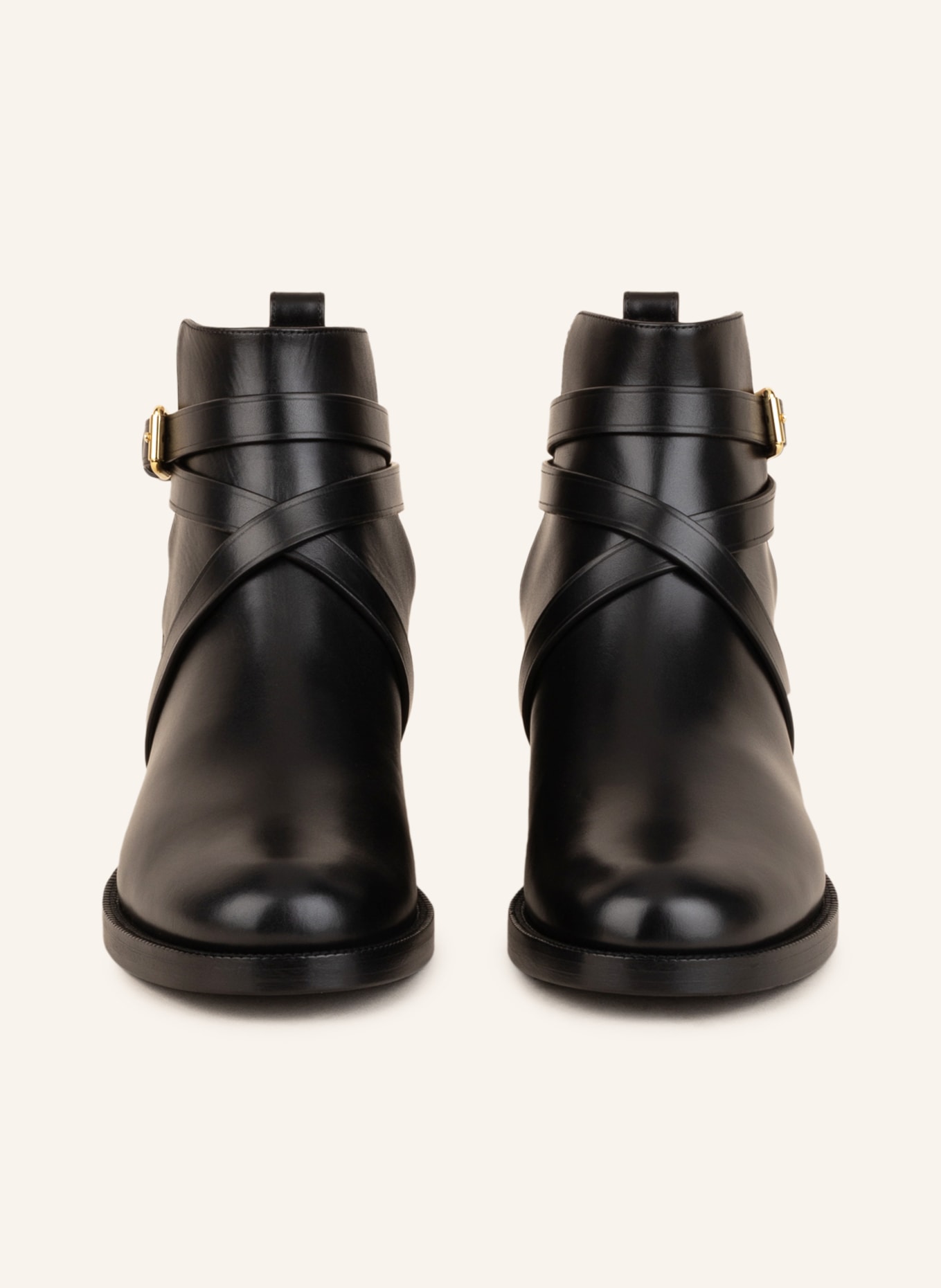 BURBERRY Ankle boots, Color: BLACK/ BEIGE/ RED (Image 3)