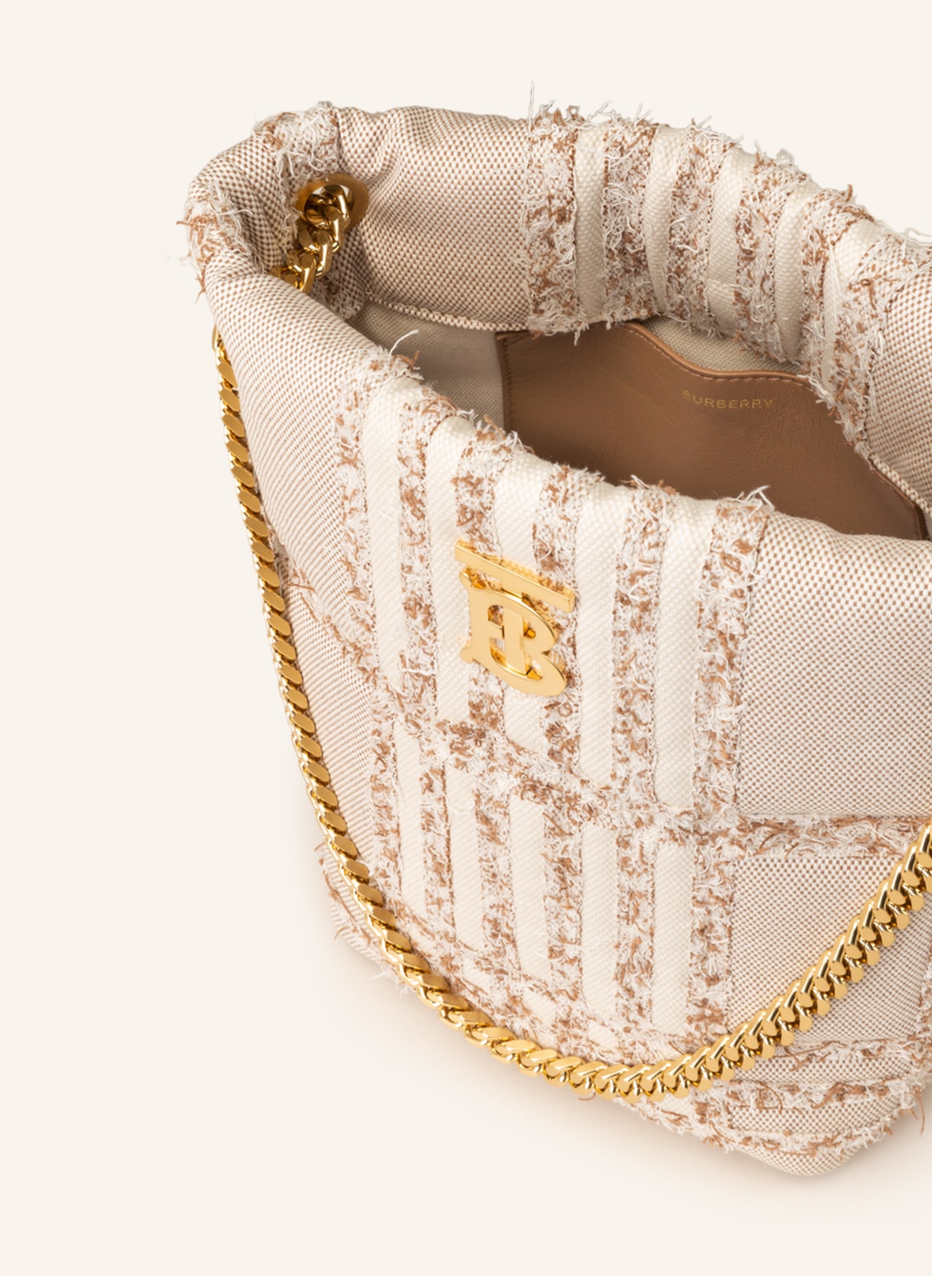 BURBERRY Shoulder bag LOLA BUCKET, Color: CREAM/ BROWN (Image 3)