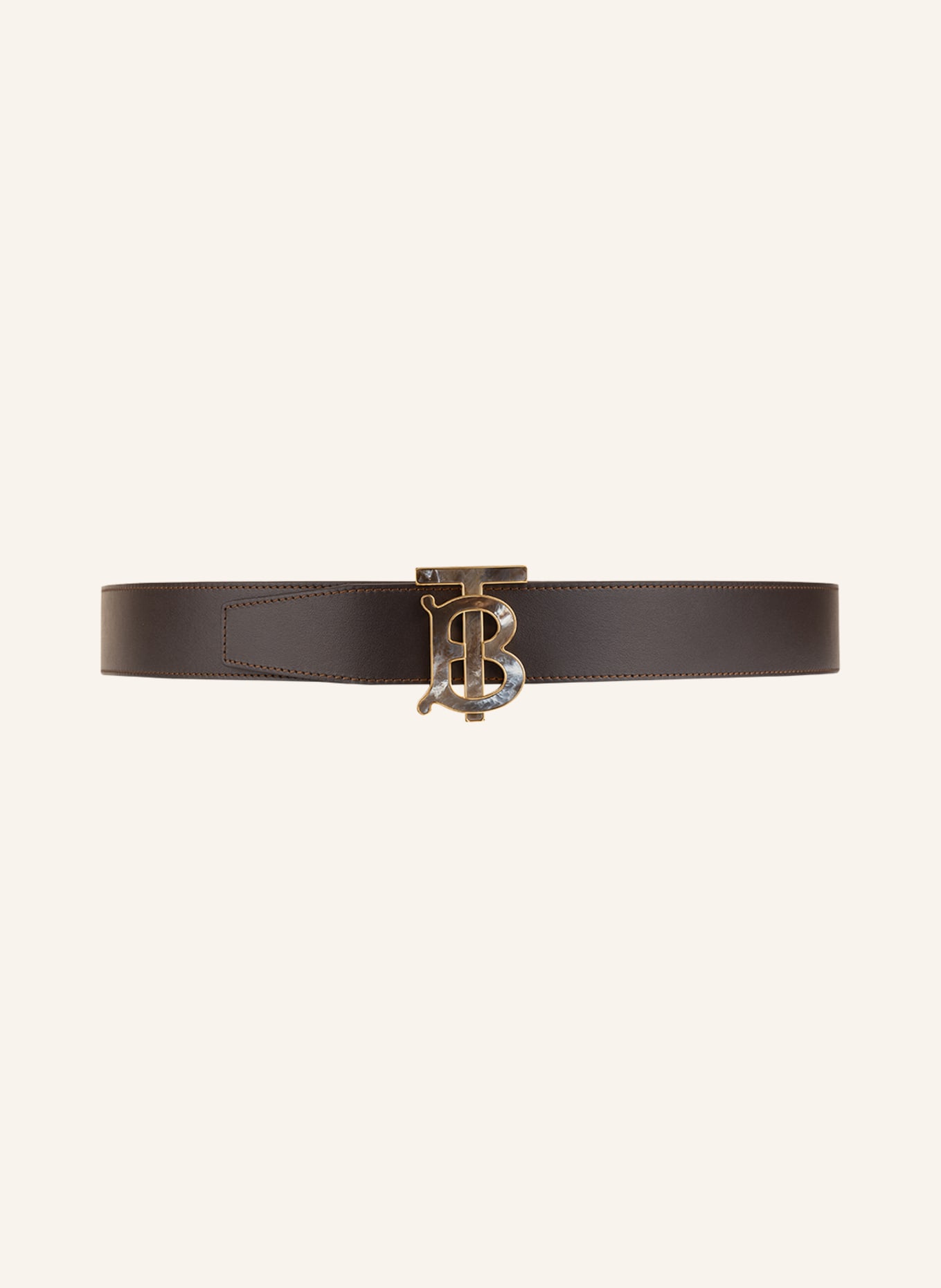 BURBERRY Leather belt, Color: DARK BROWN (Image 2)