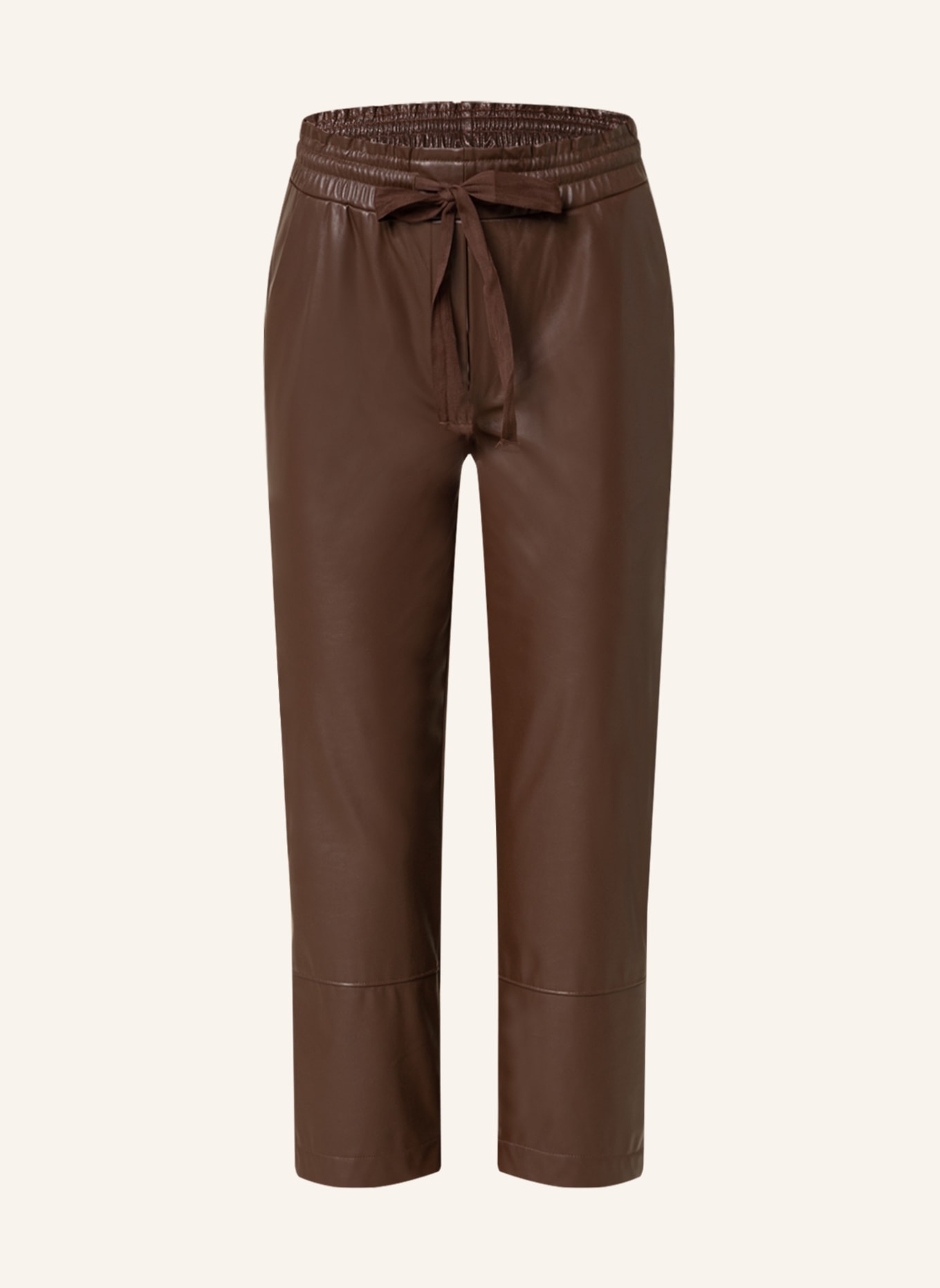 darling harbour Leather look culottes , Color: BROWN (Image 1)