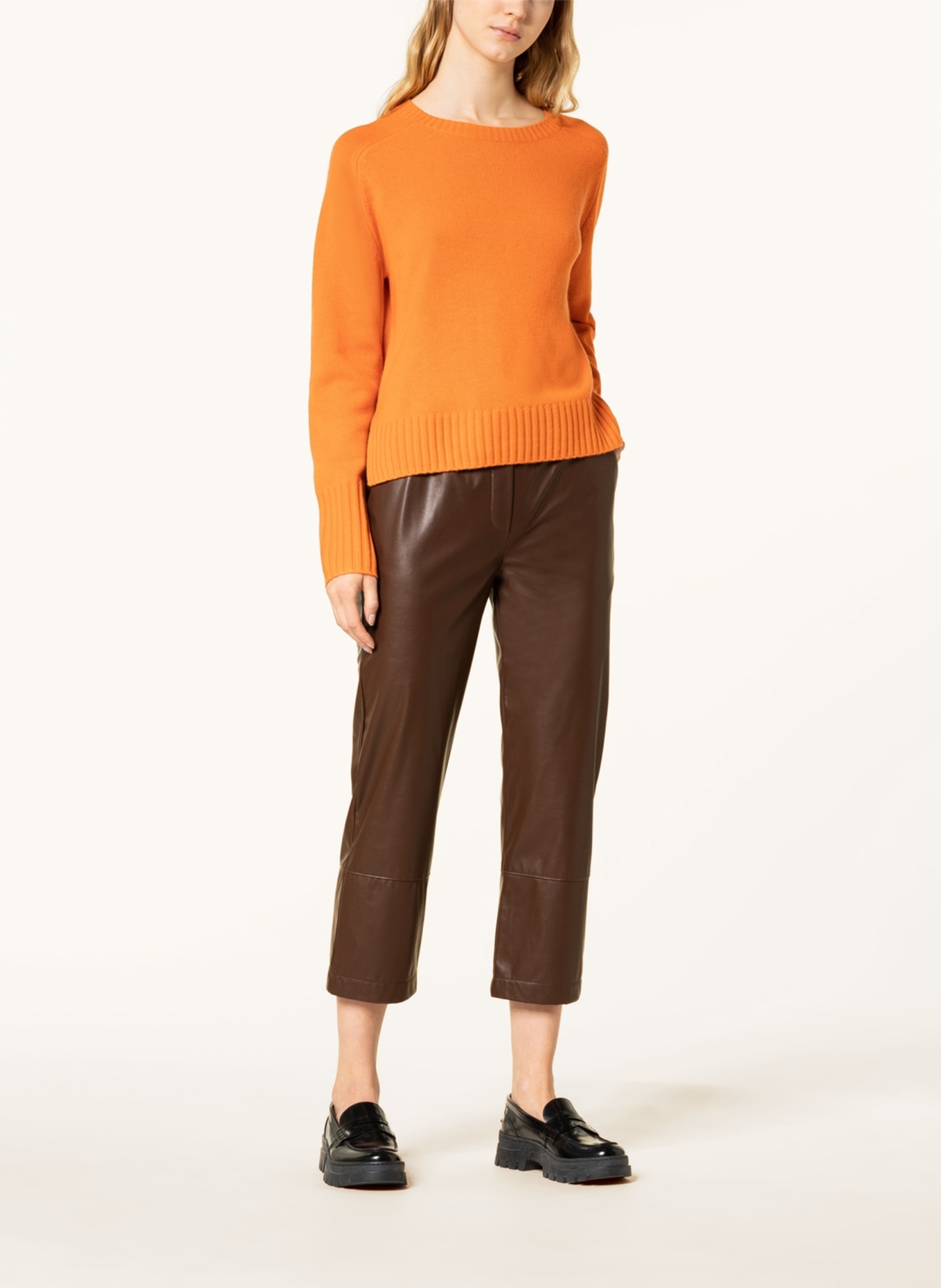 darling harbour Leather look culottes , Color: BROWN (Image 2)