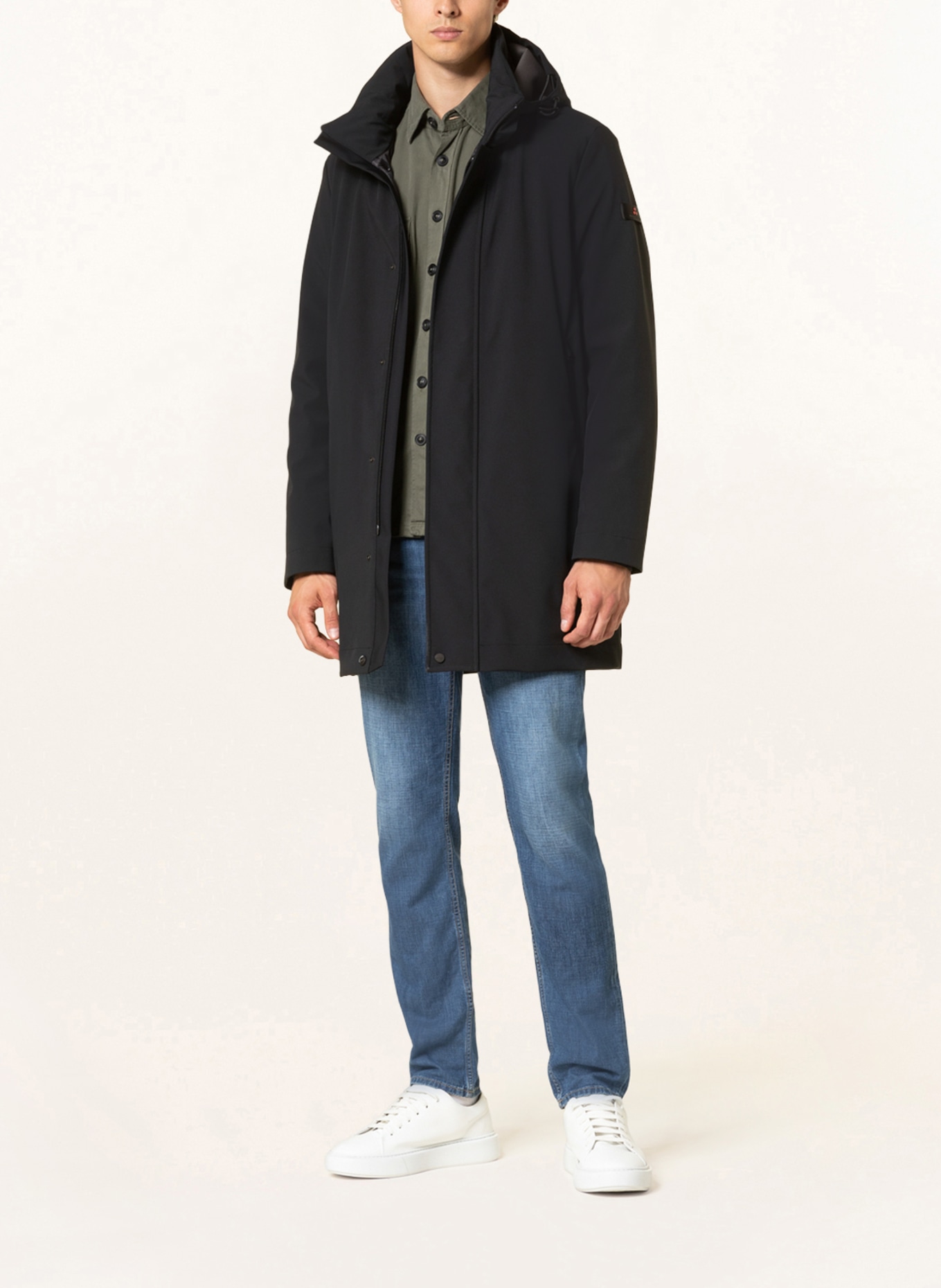 PEUTEREY Parka ALBALI with PRIMALOFT® padding: BLACK