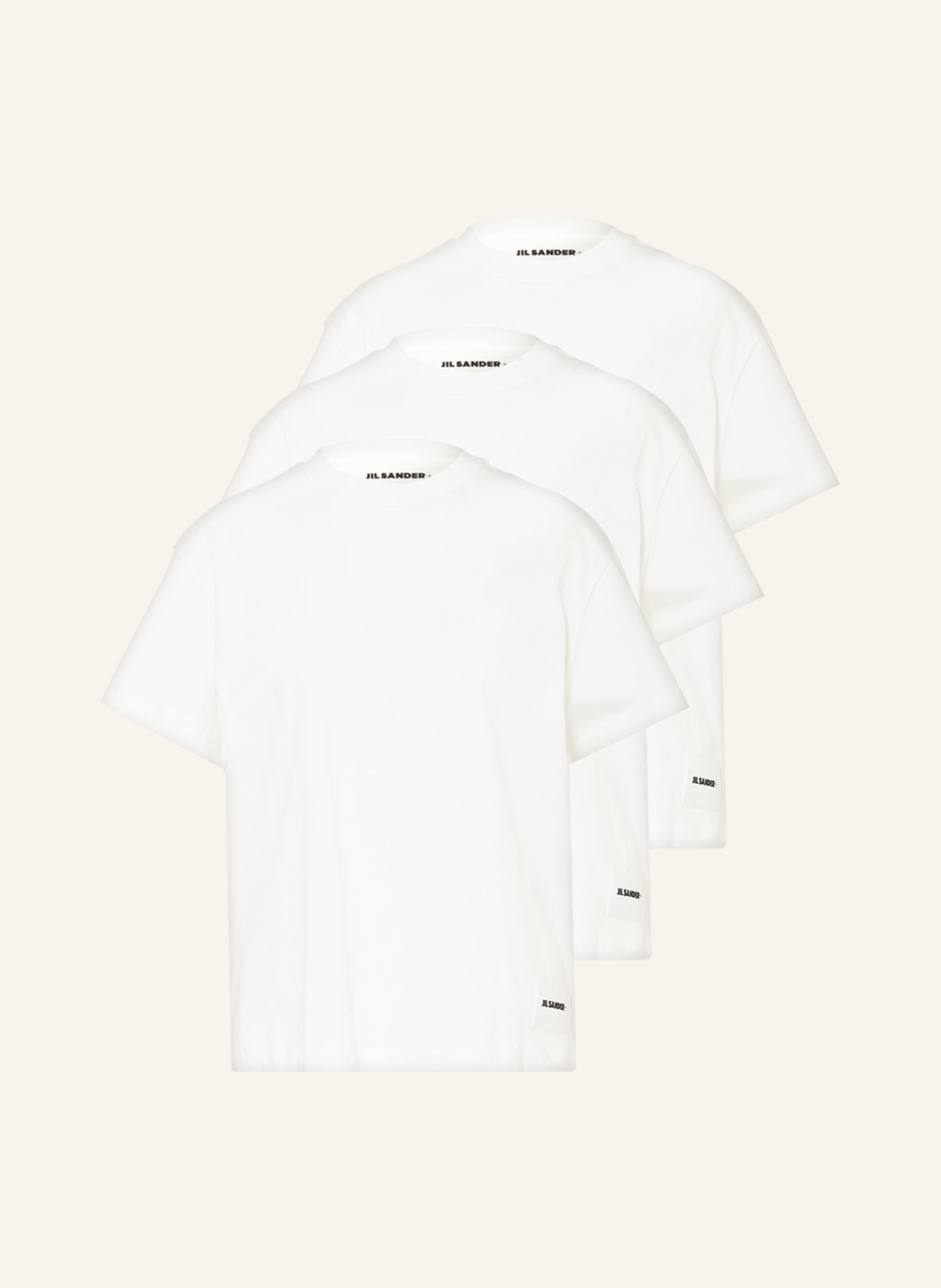 JIL SANDER 3-pack T-shirts, Color: WHITE (Image 1)