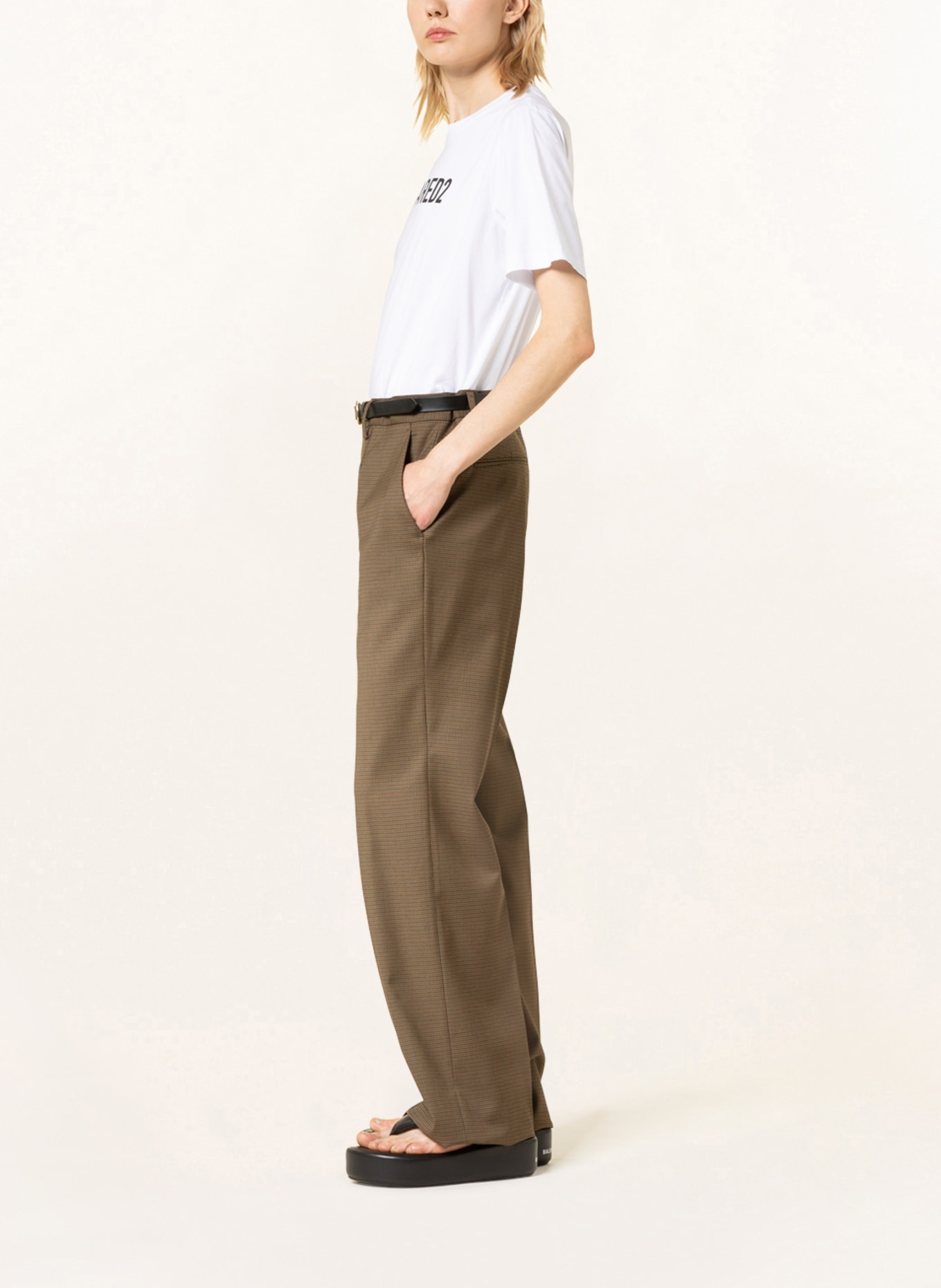 DSQUARED2 Spodnie marlena ROADIE, Kolor: CZERWONY/ NIEBIESKI/ OLIWKOWY (Obrazek 4)