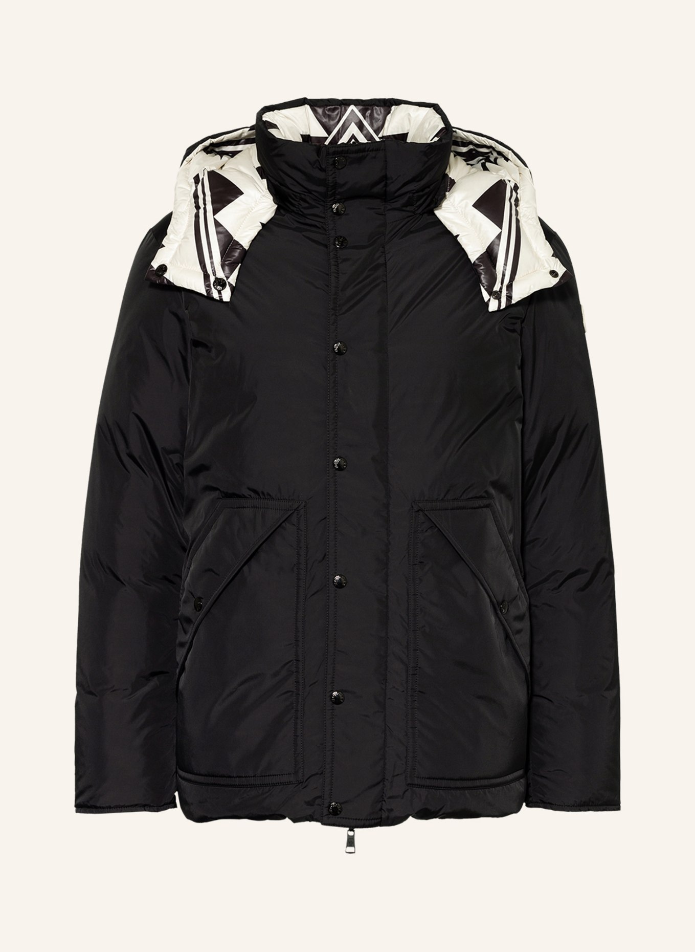 MONCLER Down jacket HORDELYME reversible, Color: BLACK/ WHITE (Image 1)