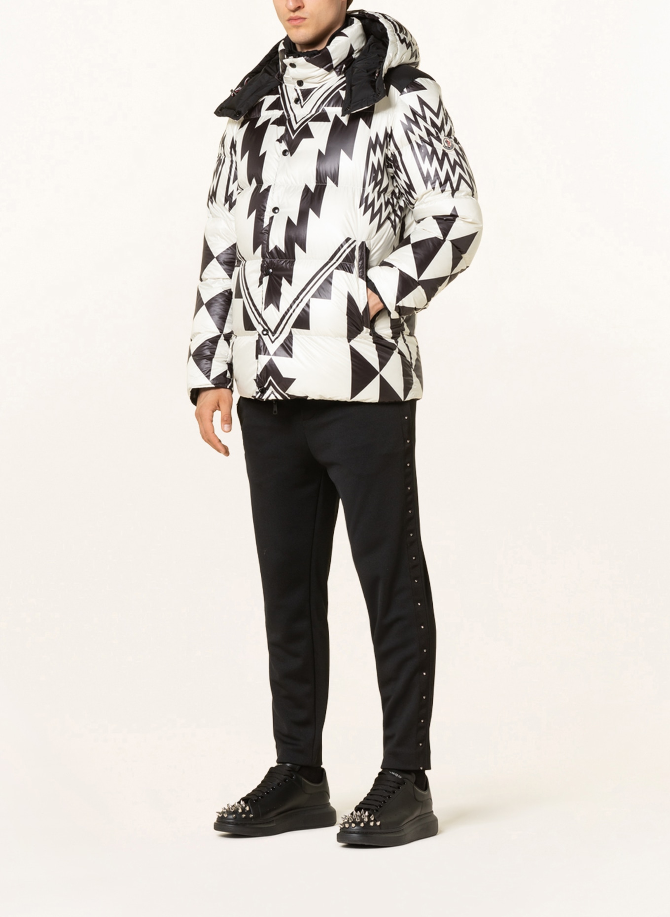 MONCLER Down jacket HORDELYME reversible, Color: BLACK/ WHITE (Image 2)