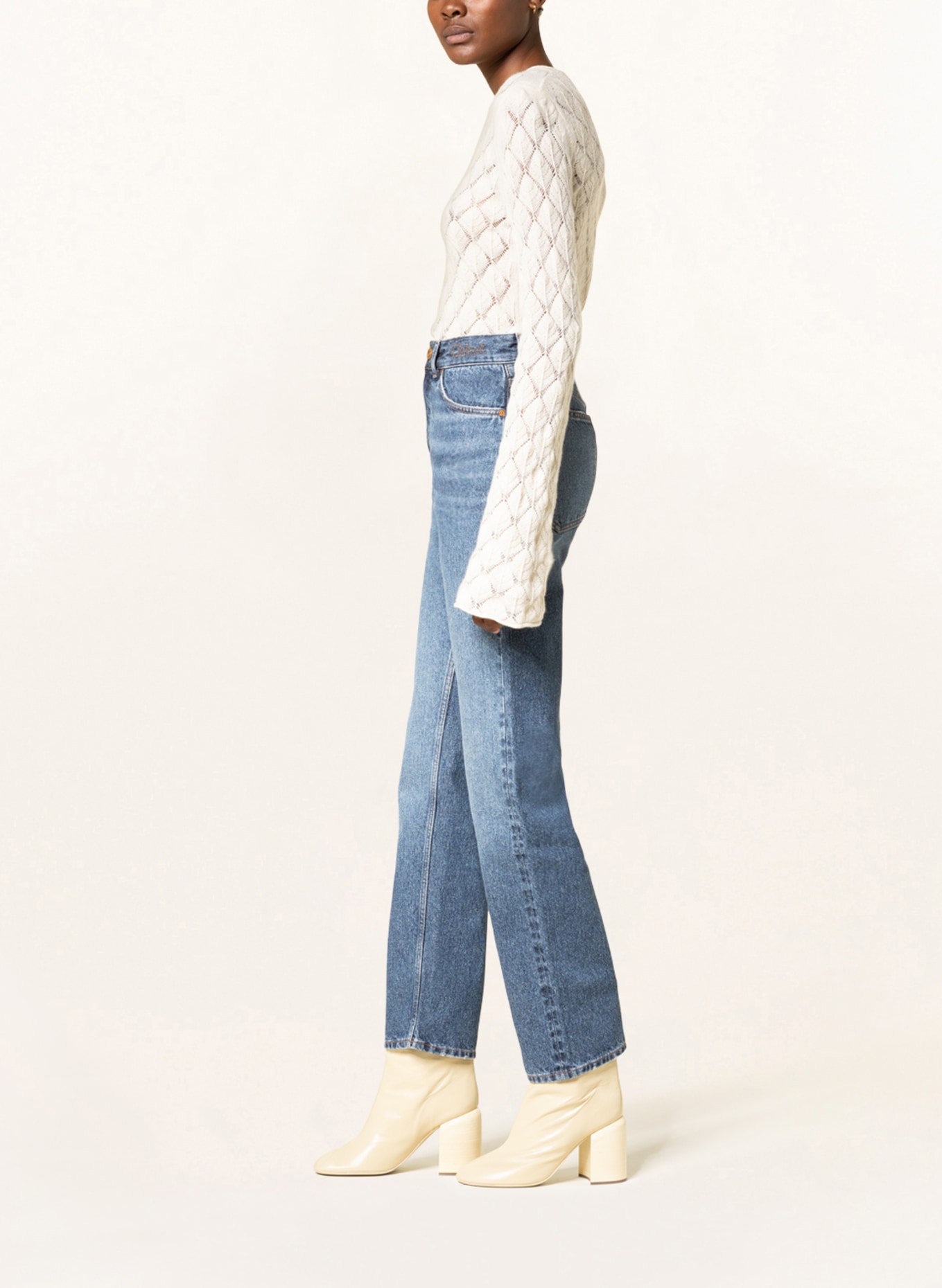 Chloé Straight Jeans SEMERU, Farbe: 40X DUSKY BLUE (Bild 4)
