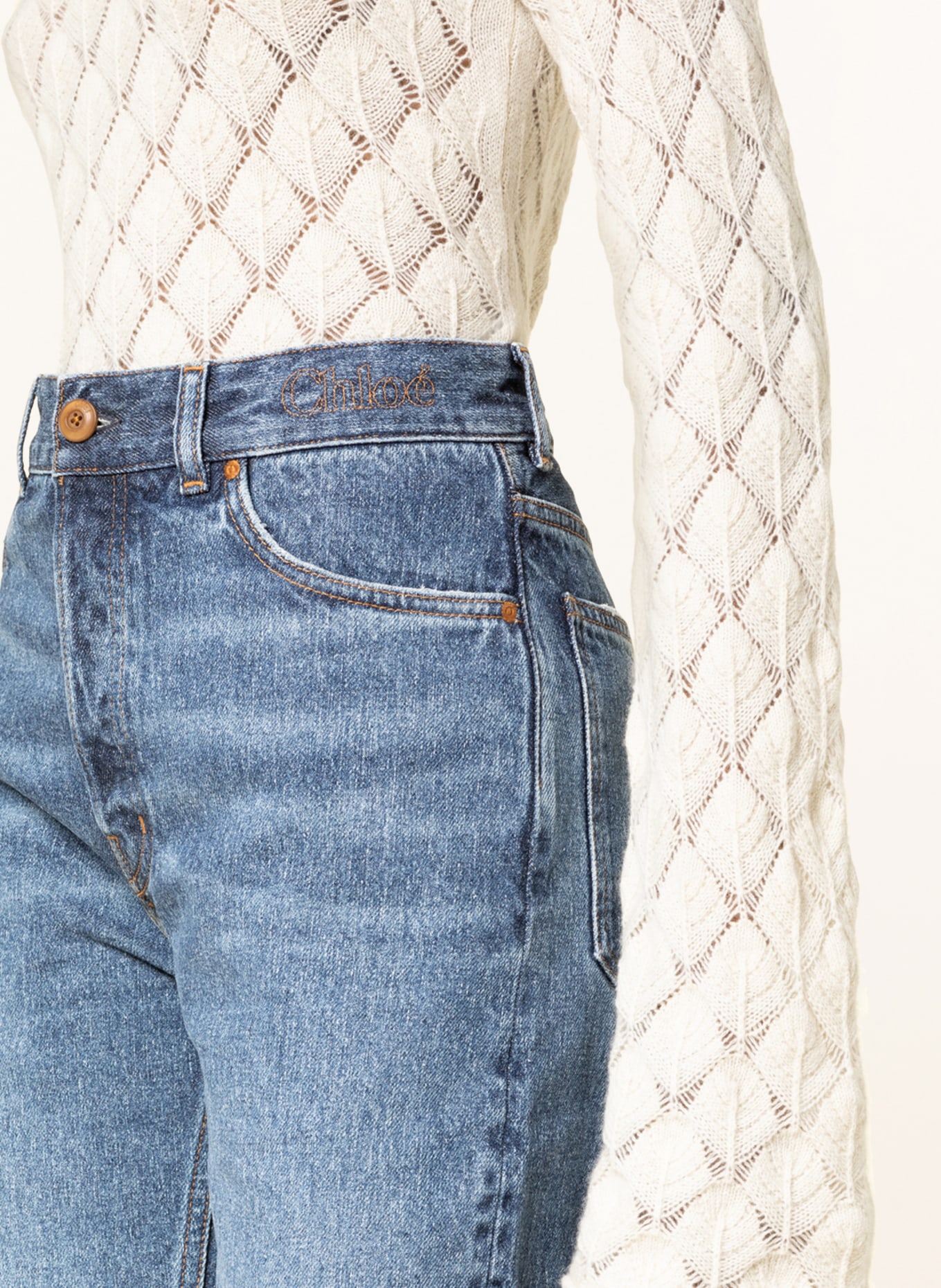 Chloé Straight Jeans SEMERU, Farbe: 40X DUSKY BLUE (Bild 5)