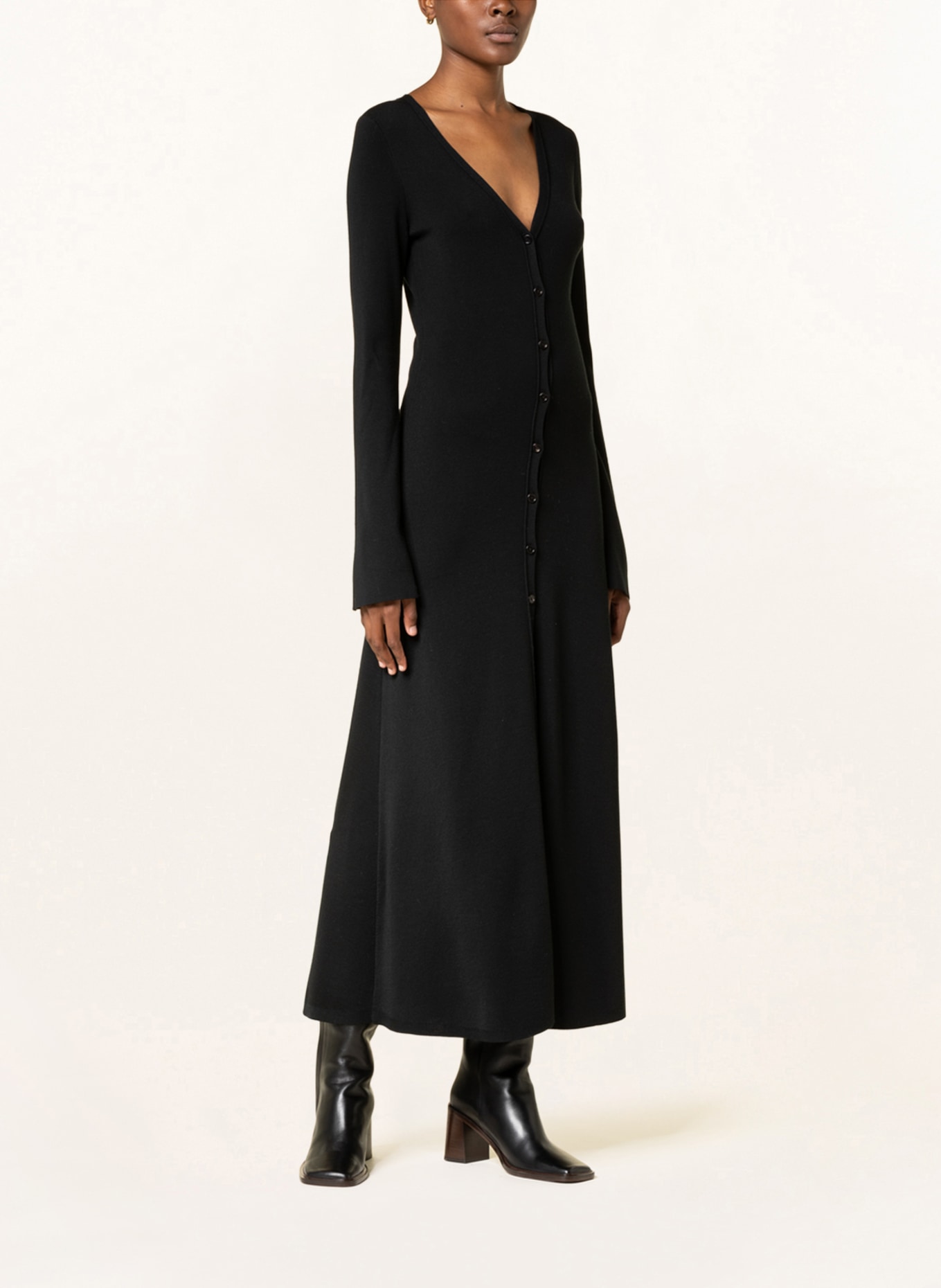 Chloé Knit dress in merino wool, Color: BLACK (Image 2)
