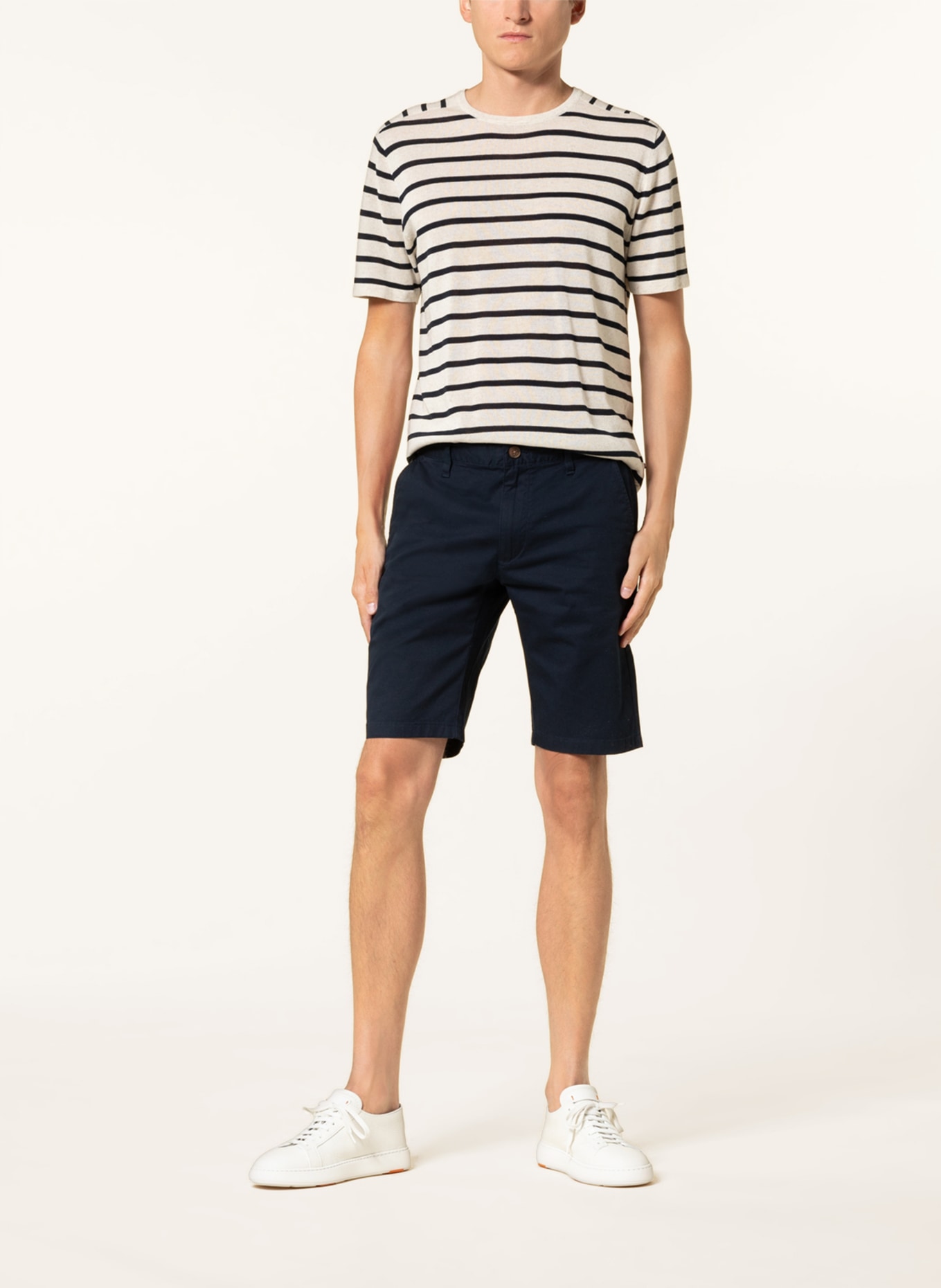 s.Oliver RED Chino shorts slim fit, Color: DARK BLUE (Image 2)
