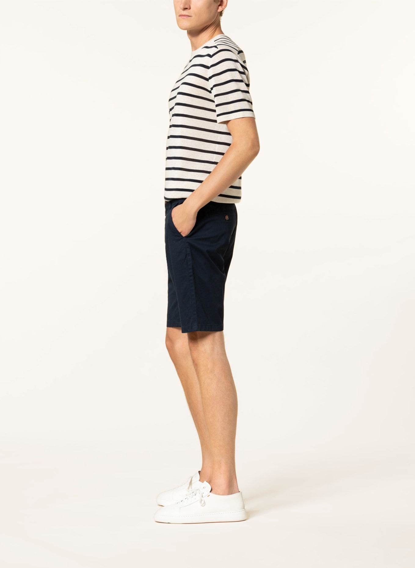s.Oliver RED Chino shorts slim fit, Color: DARK BLUE (Image 4)