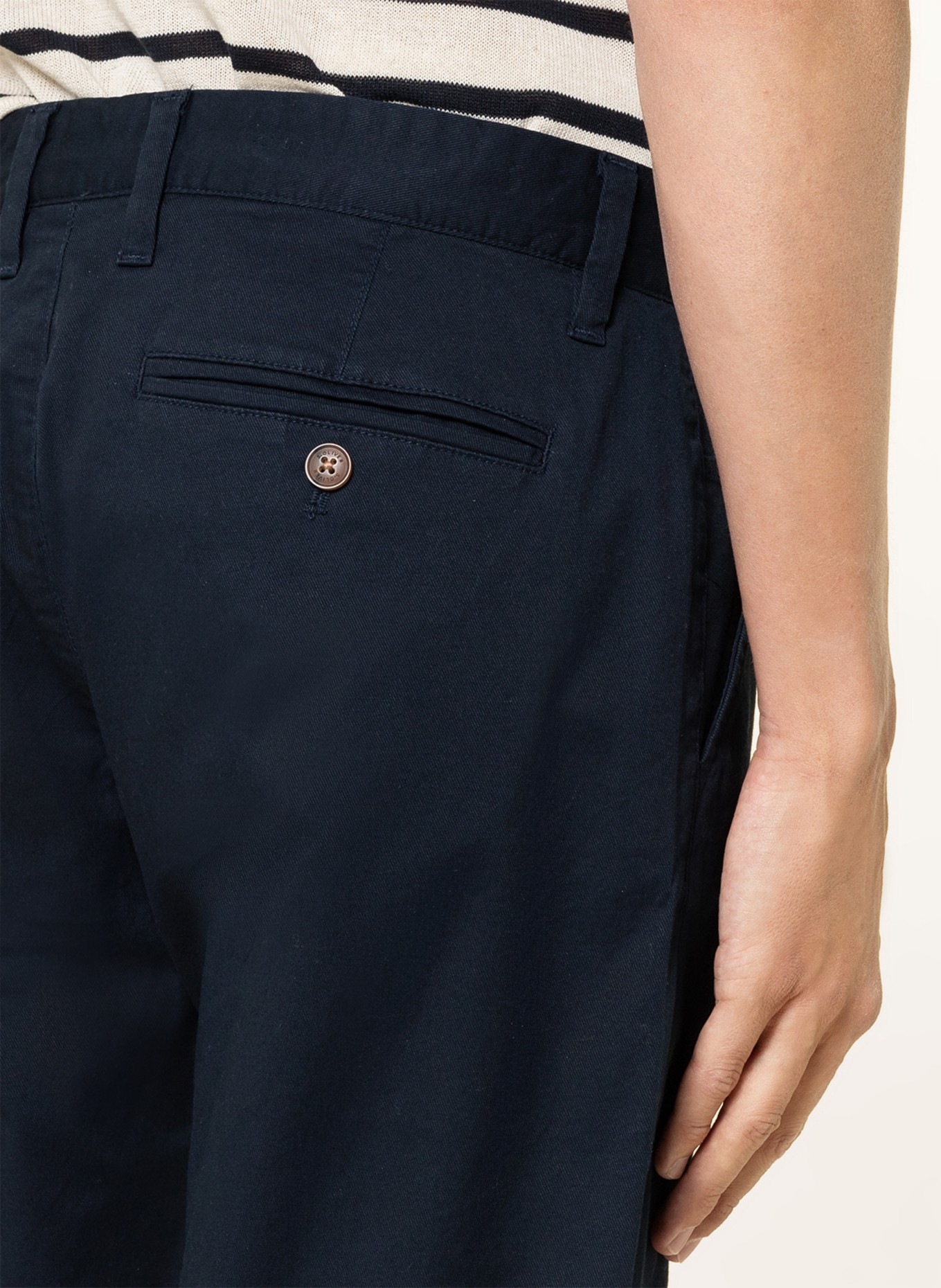s.Oliver RED Chino shorts slim fit, Color: DARK BLUE (Image 5)