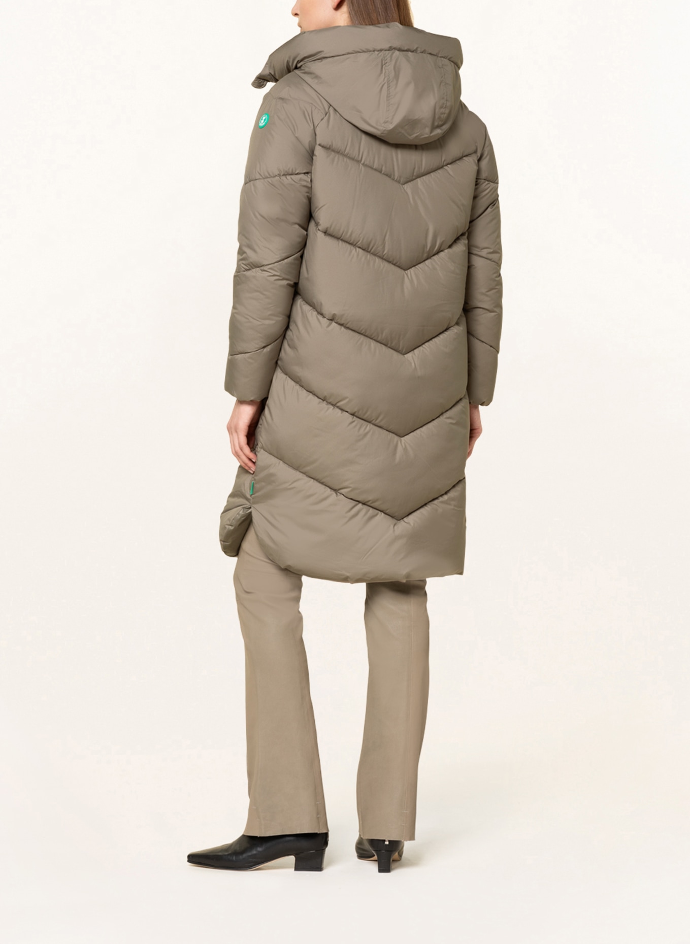 SAVE THE DUCK Quilted coat RECY JACELYN , Color: TAUPE (Image 3)
