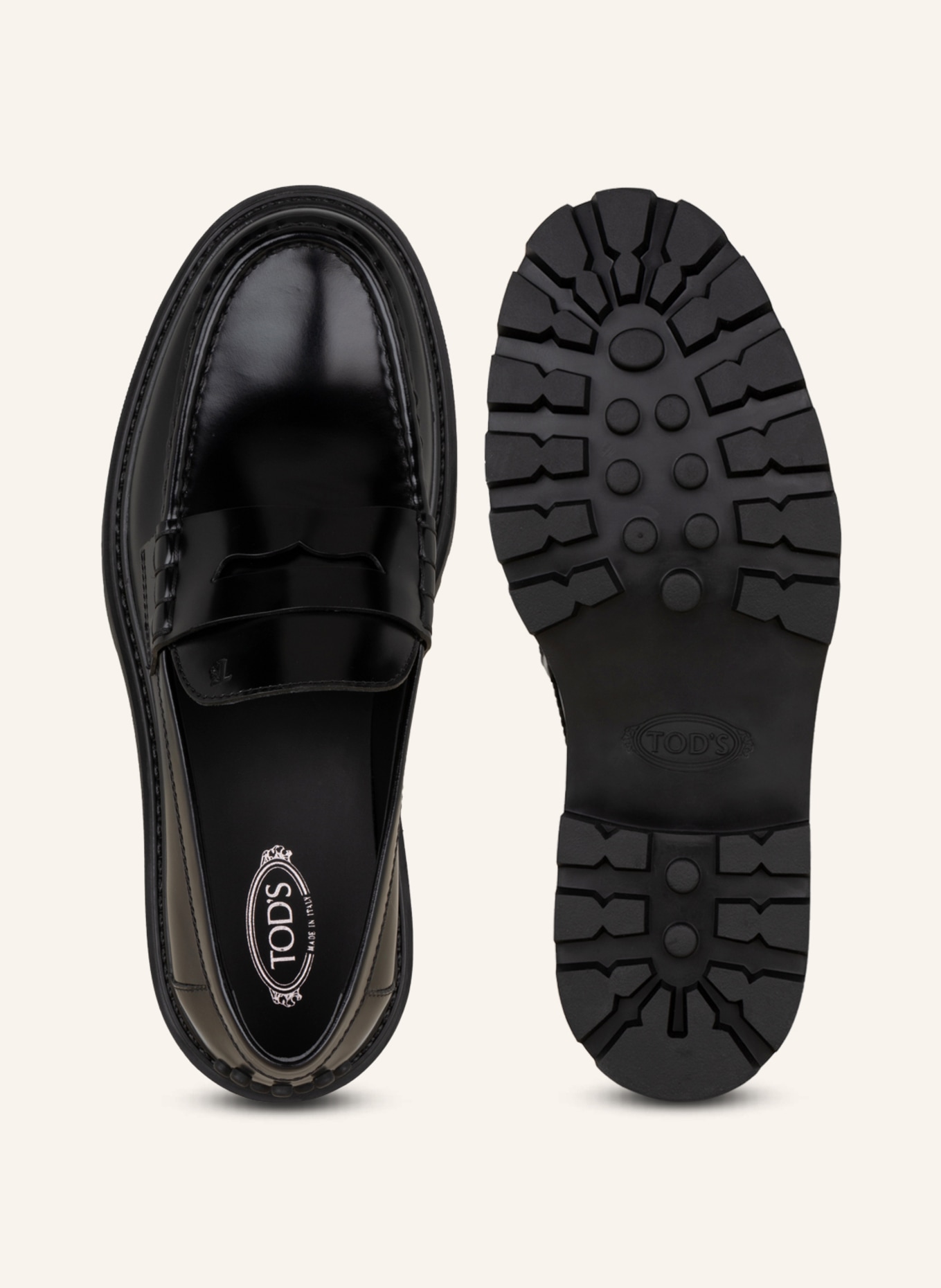TOD'S Penny loafers, Color: BLACK (Image 5)