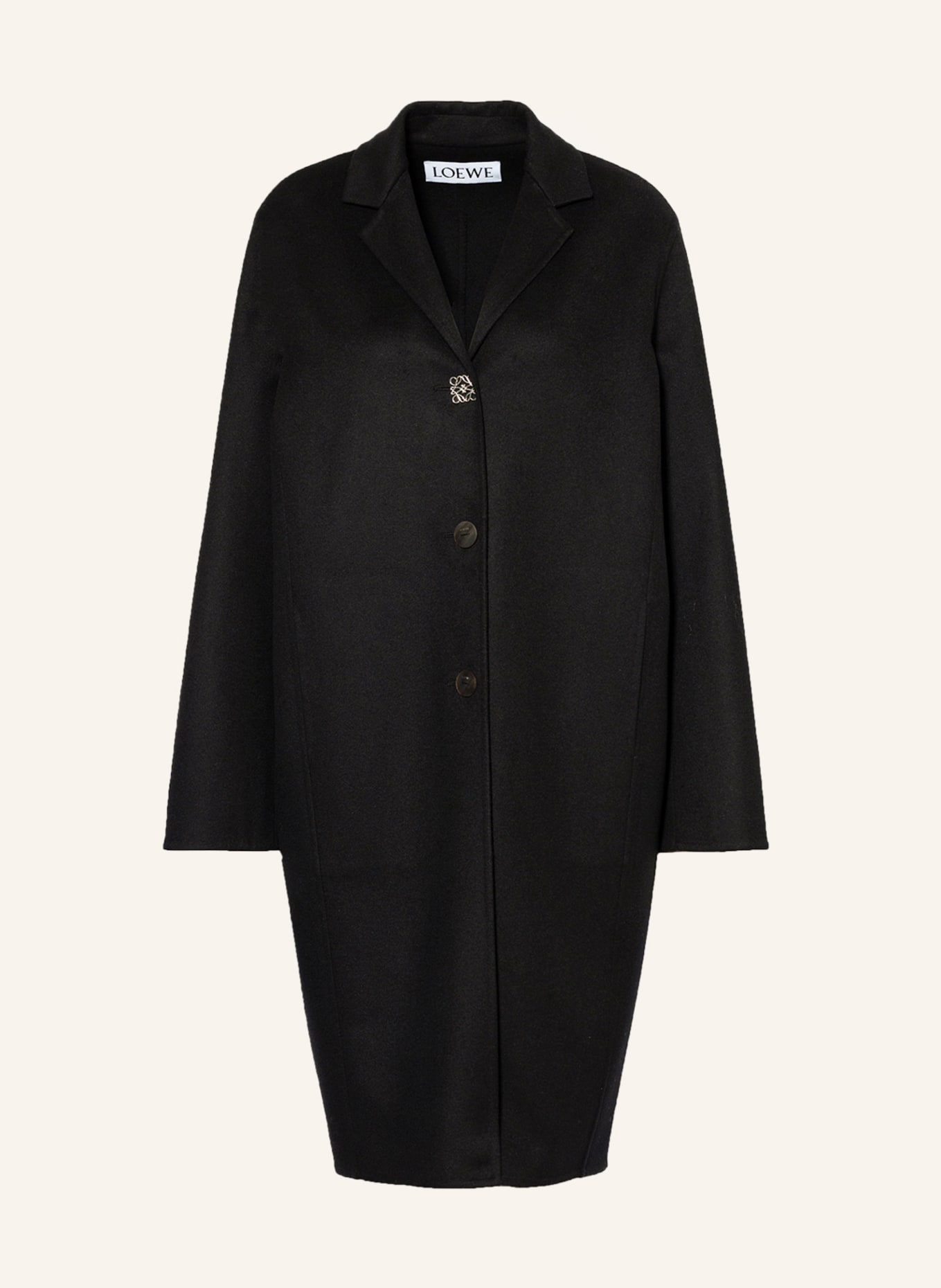 LOEWE Coat ANAGRAM, Color: BLACK (Image 1)