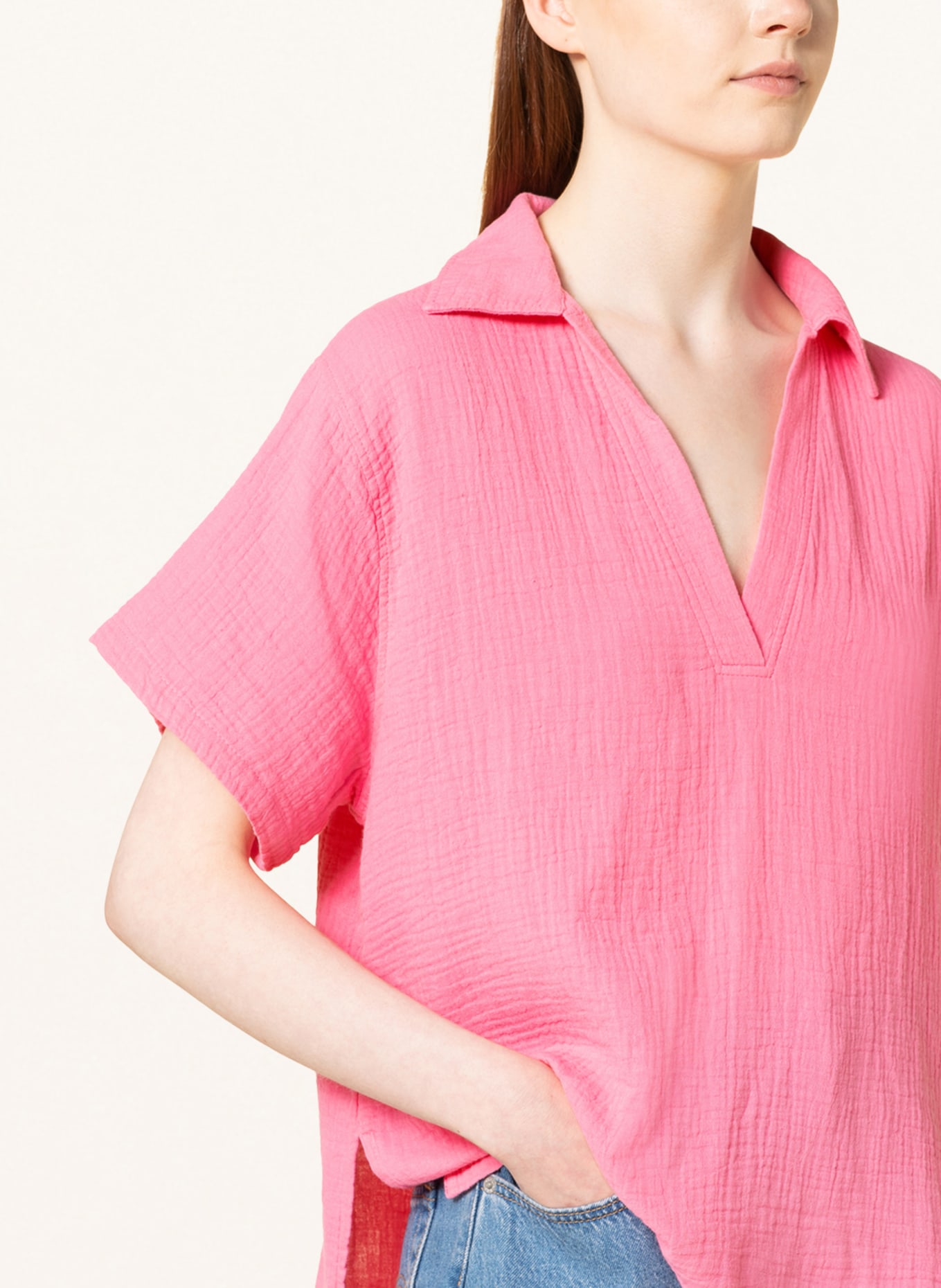 gina tricot Bluzka AYSEL, Kolor: MOCNORÓŻOWY (Obrazek 4)