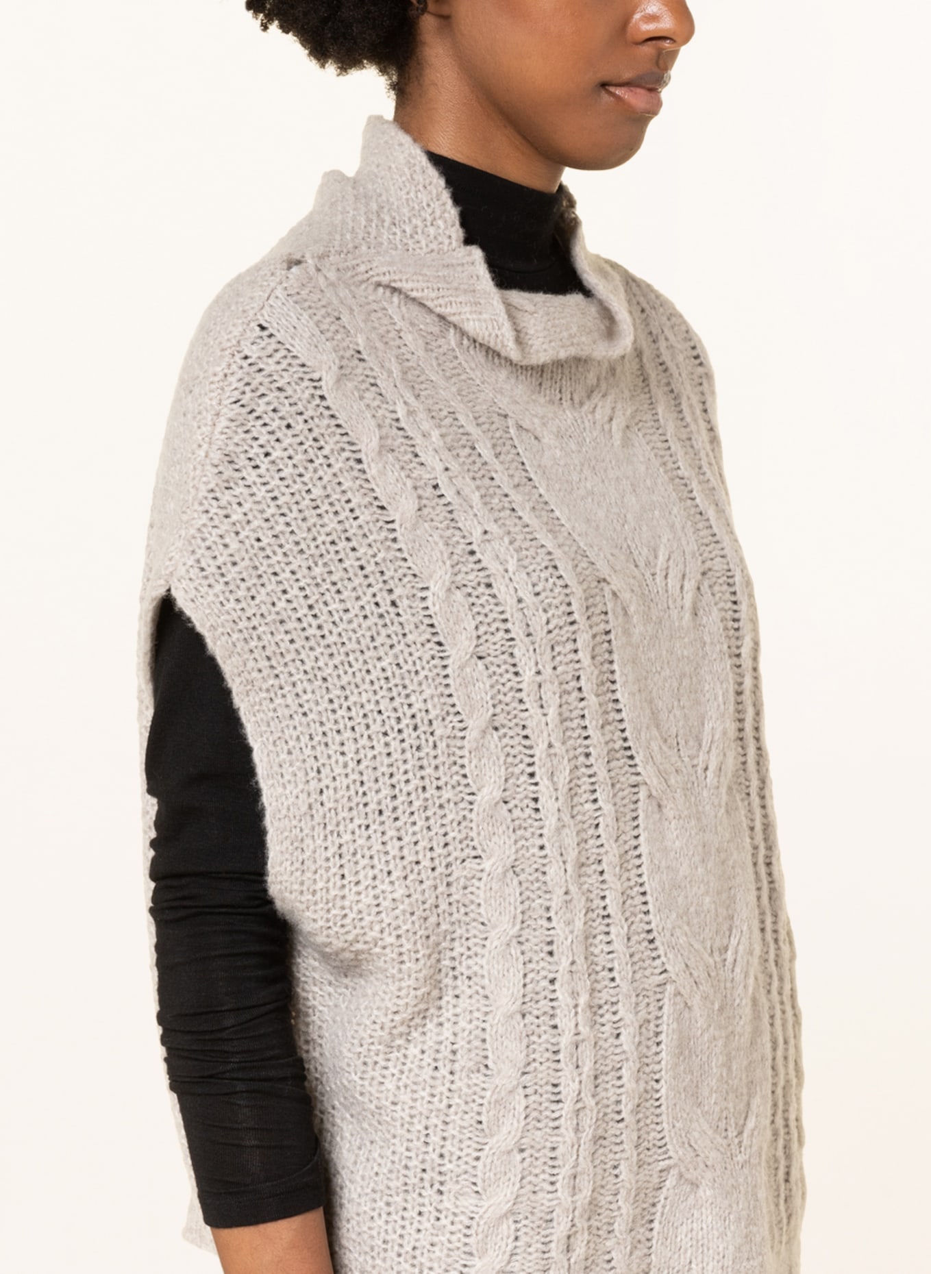darling harbour Sweater vest, Color: BEIGE (Image 4)