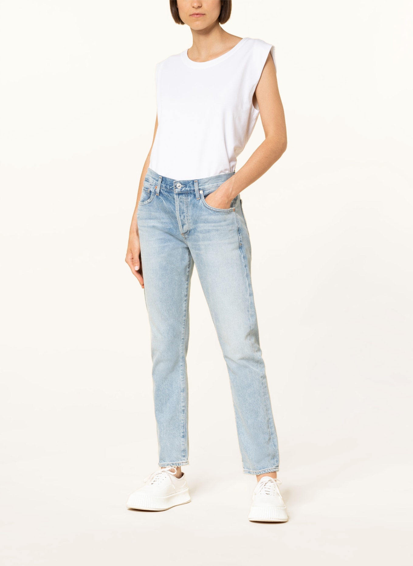 CITIZENS of HUMANITY Boyfriend jeans EMERSON , Color: Night Cap lt ind w/damage (Image 2)