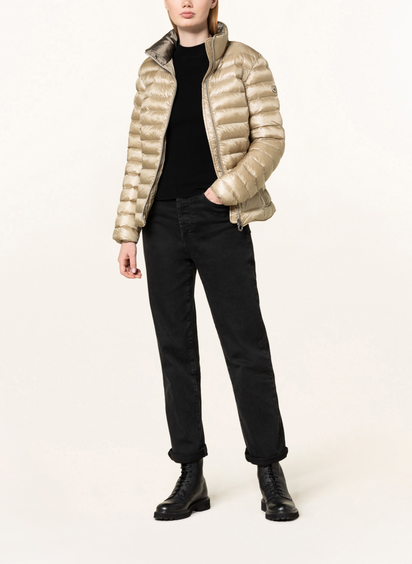 WELLENSTEYN Quilted jacket ITALY HOOD , Color: BEIGE (Image 2)
